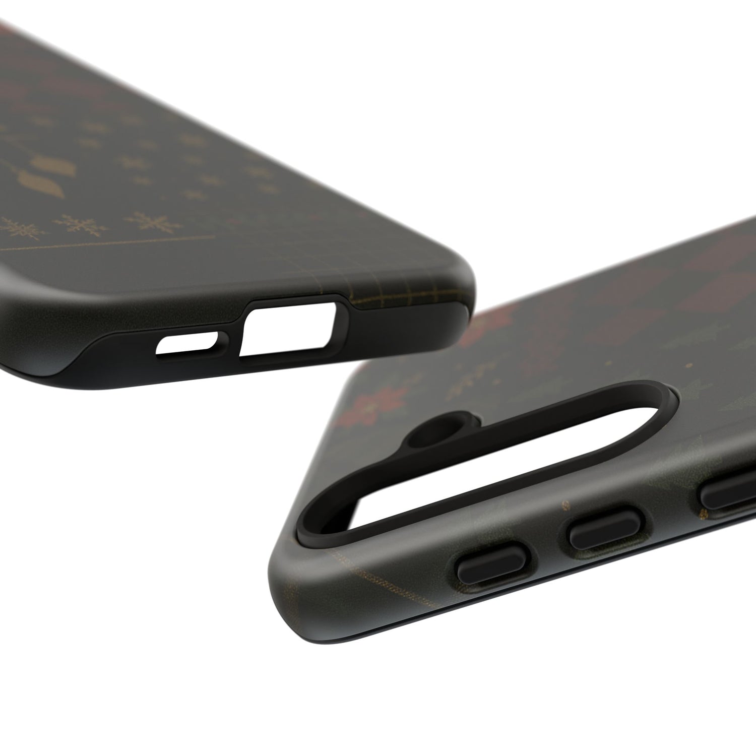 Black Luxury Phone Case for Christmas Festive Season - Tough design