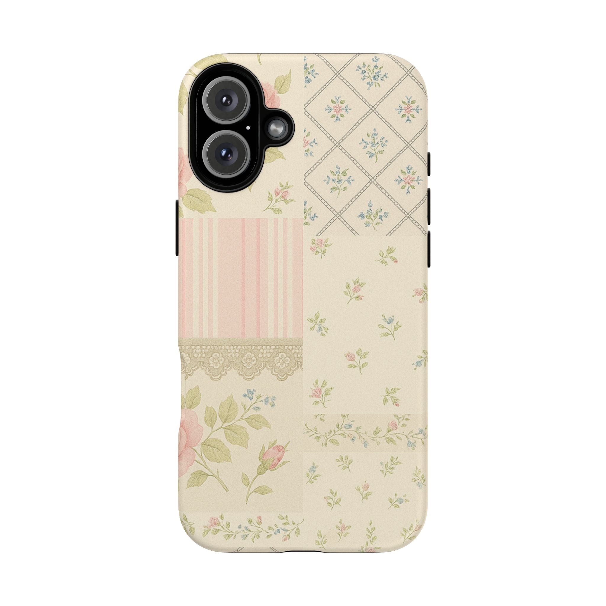 Floral Phone Case, Floral Tough Case, Protective Phone Case, Flower Case, Tough Phone Cover, Floral Tech Accessory iPhone 16 Plus Matte