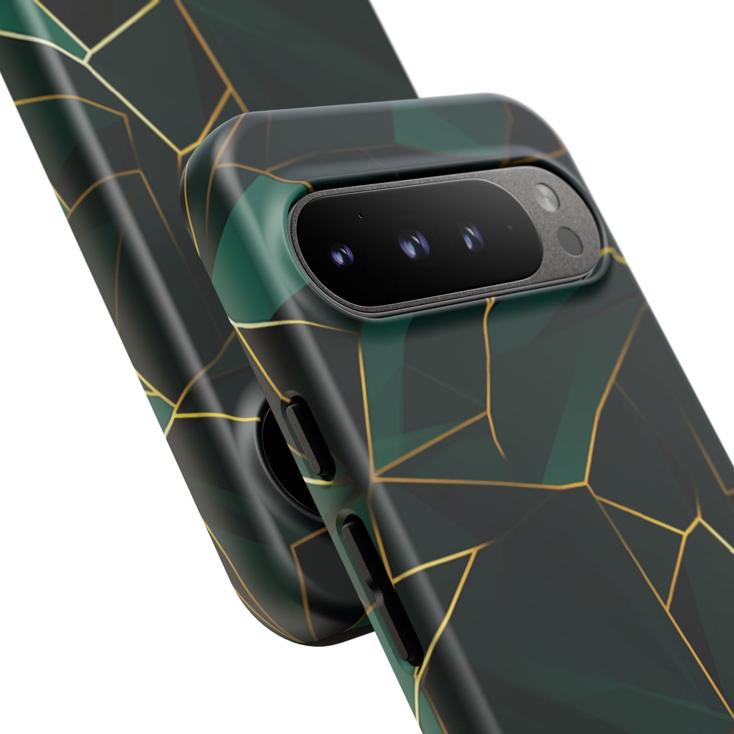 Emerald Veil - Geometric Luxe Phone Case