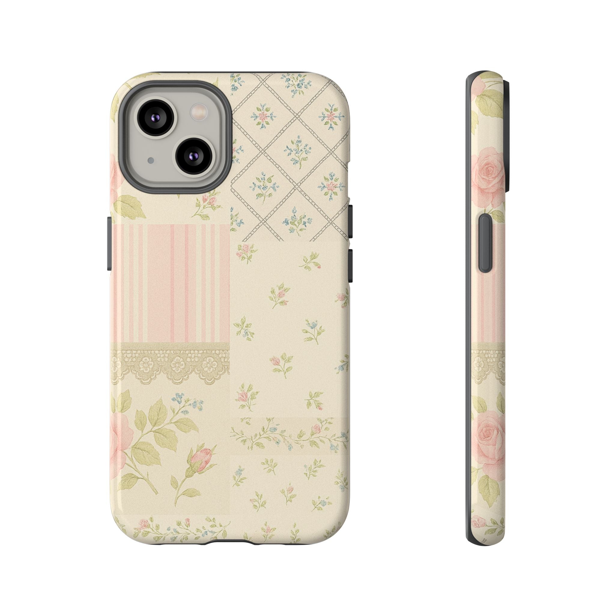 Floral Phone Case, Floral Tough Case, Protective Phone Case, Flower Case, Tough Phone Cover, Floral Tech Accessory iPhone 14 Glossy
