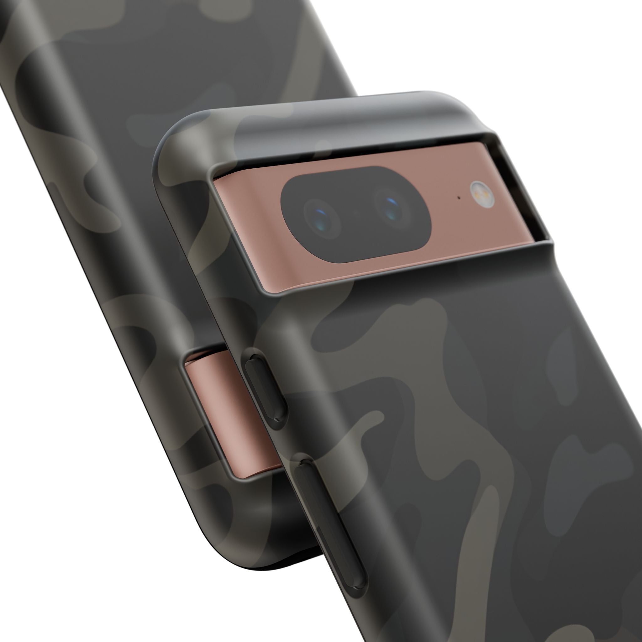 Black Camouflage Phone Case for iPhone, Samsung and Google Pixel