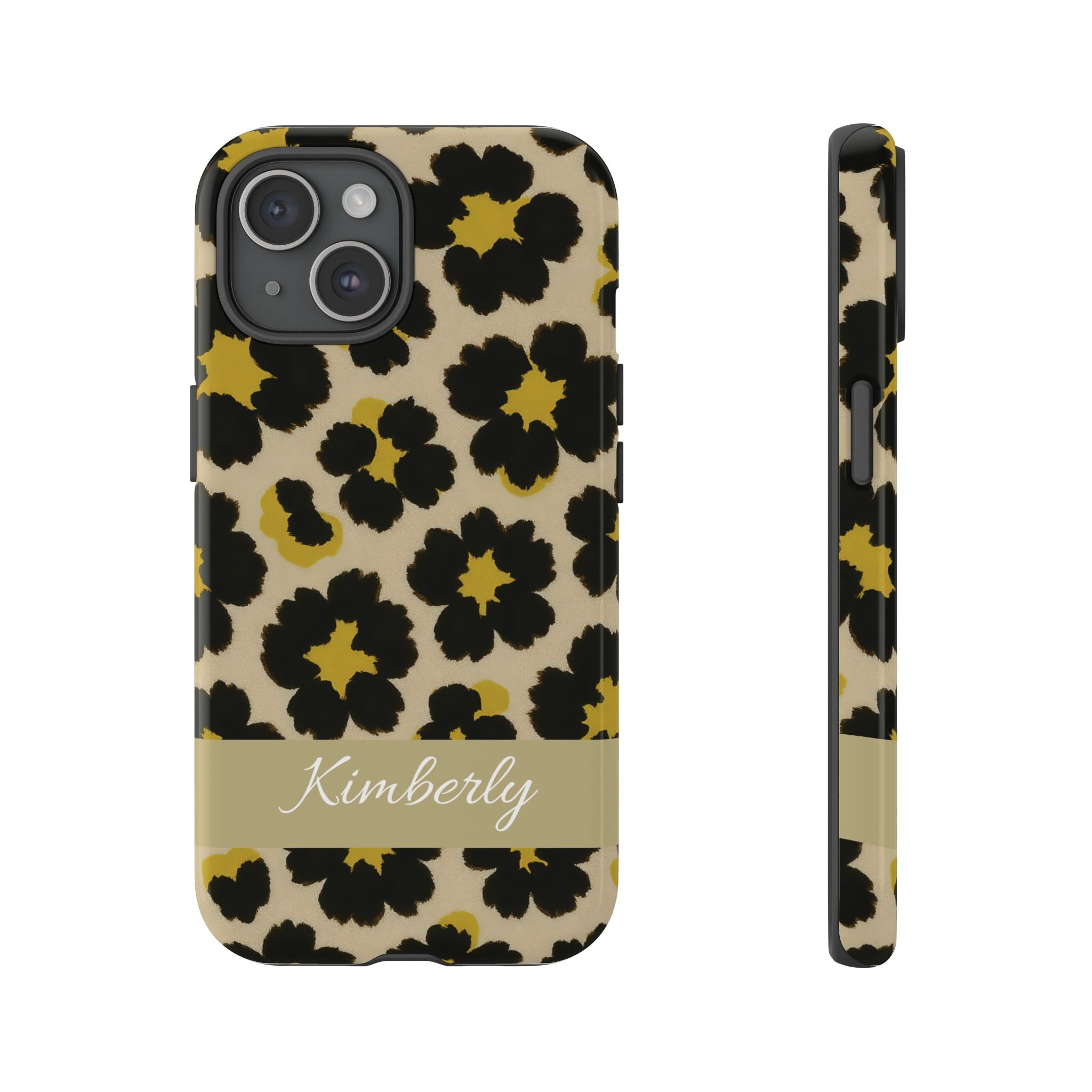 Neon Safari Bloom Phone Case - Tough Protective Cover for iPhone, Samsung & Google Pixel iPhone 15 Glossy