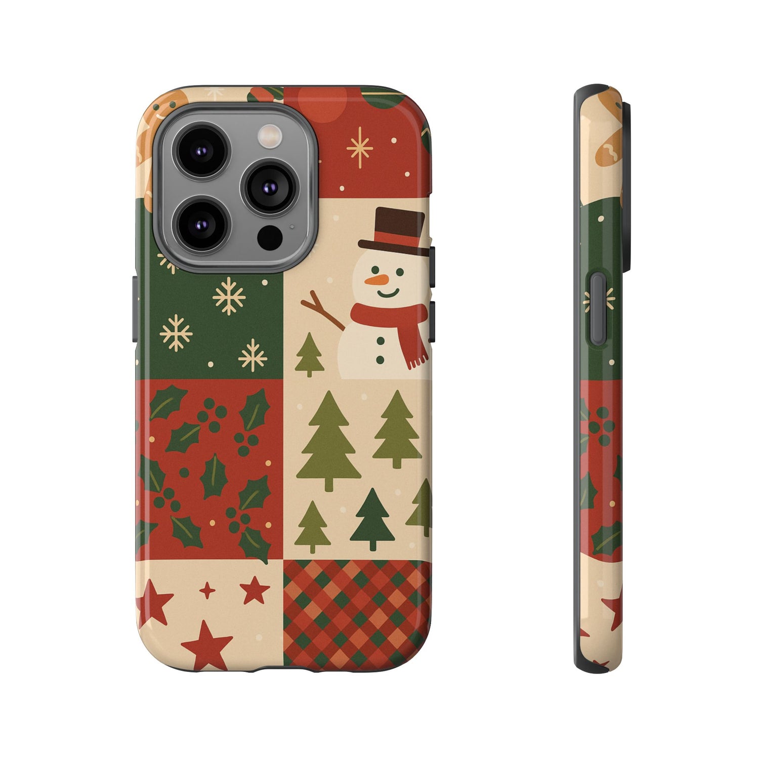 Festive Phone Case - Holiday Cheer, Christmas Gift, Winter Decor, Cute Cell Phone Cover, Seasonal Accessory, Unique Present iPhone 14 Pro Glossy