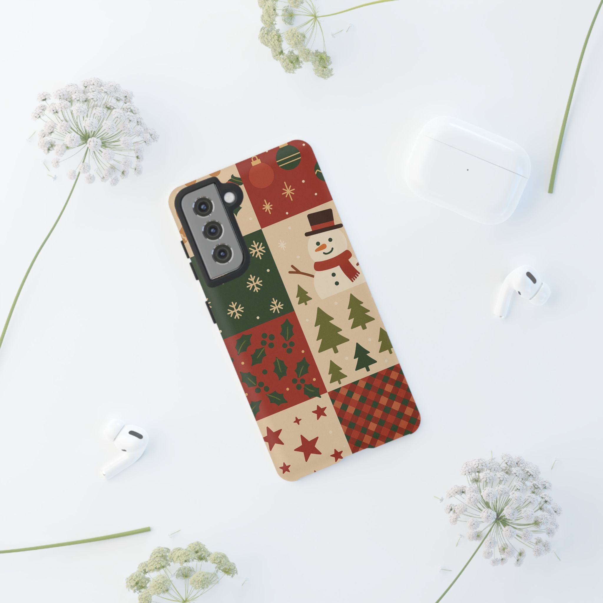 Festive Phone Case - Holiday Cheer, Christmas Gift, Winter Decor, Cute Cell Phone Cover, Seasonal Accessory, Unique Present