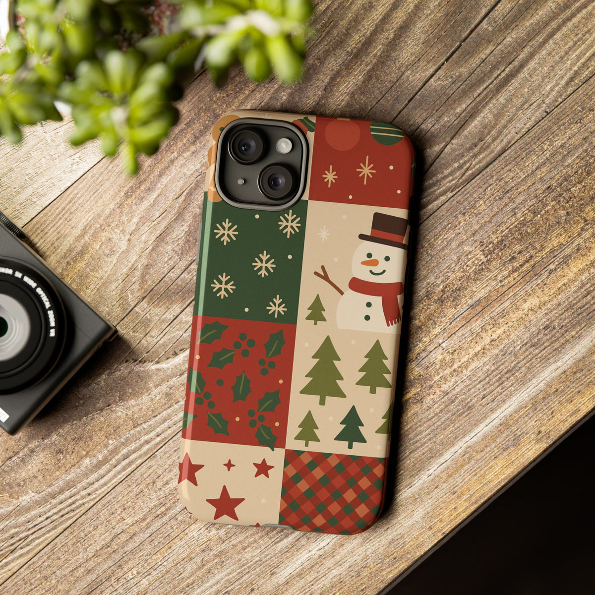Festive Phone Case - Holiday Cheer, Christmas Gift, Winter Decor, Cute Cell Phone Cover, Seasonal Accessory, Unique Present