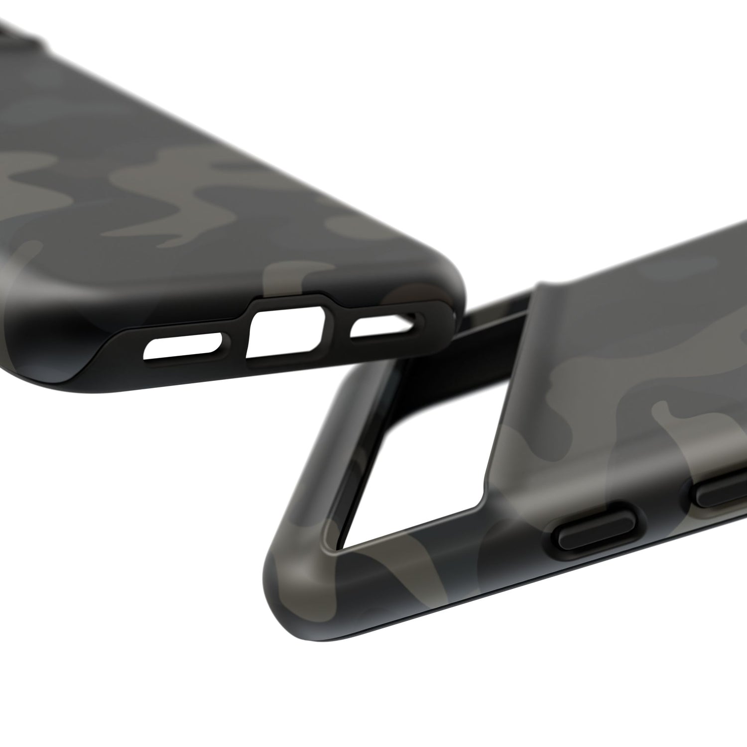 Black Camouflage Phone Case for iPhone, Samsung and Google Pixel