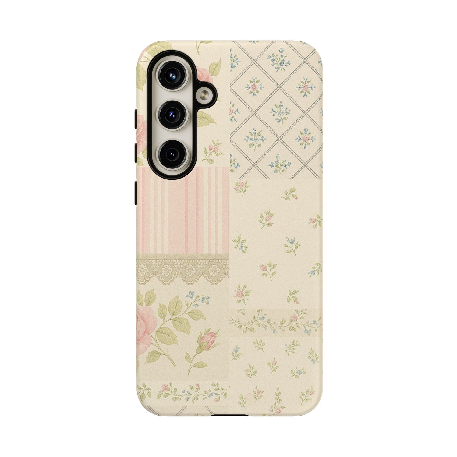 Floral Phone Case, Floral Tough Case, Protective Phone Case, Flower Case, Tough Phone Cover, Floral Tech Accessory Samsung Galaxy S24 Plus Matte