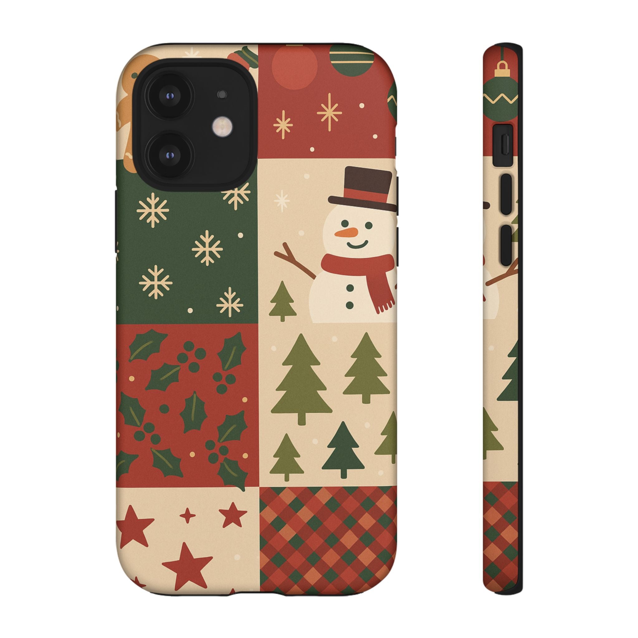 Festive Phone Case - Holiday Cheer, Christmas Gift, Winter Decor, Cute Cell Phone Cover, Seasonal Accessory, Unique Present iPhone 12 Matte