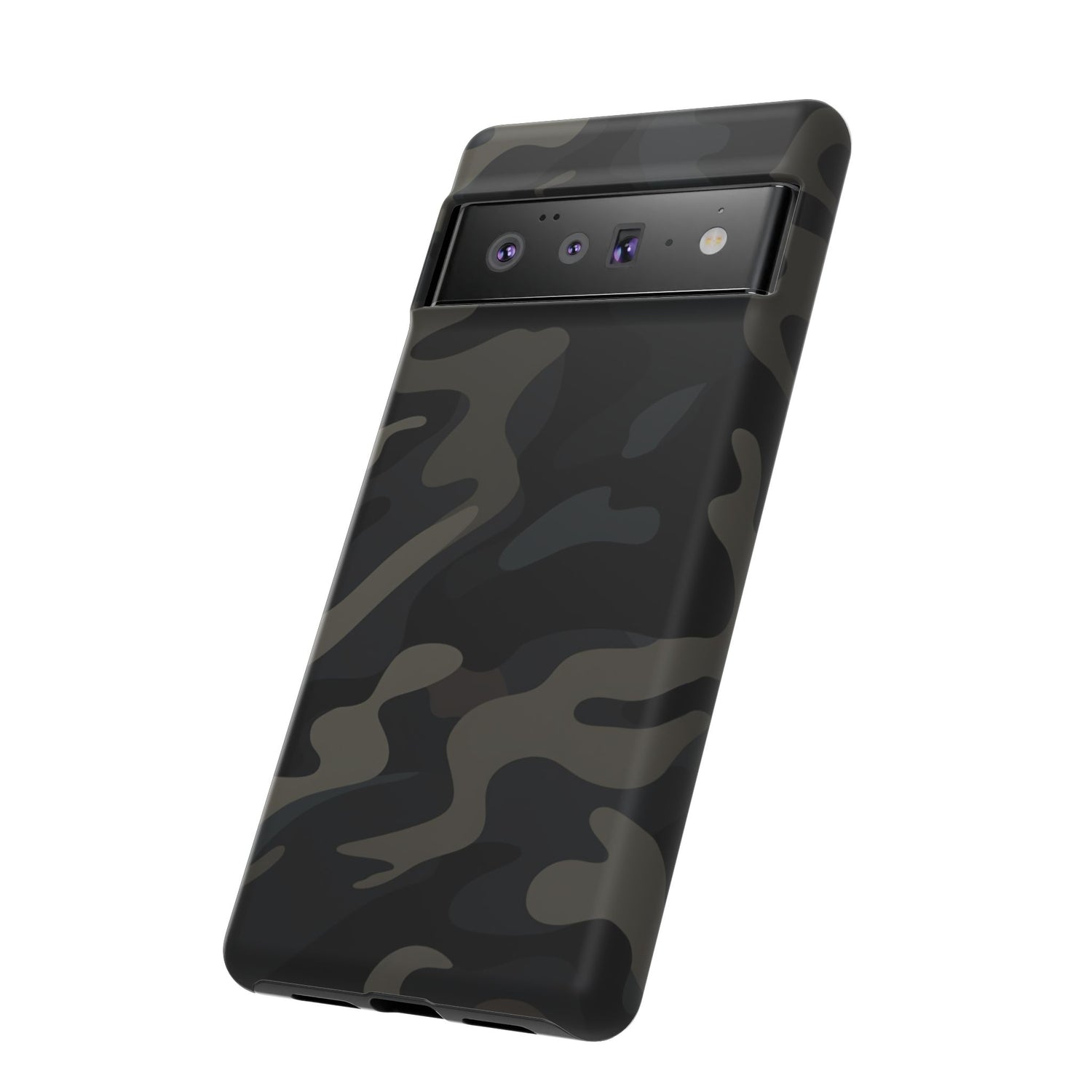Black Camouflage Phone Case for iPhone, Samsung and Google Pixel