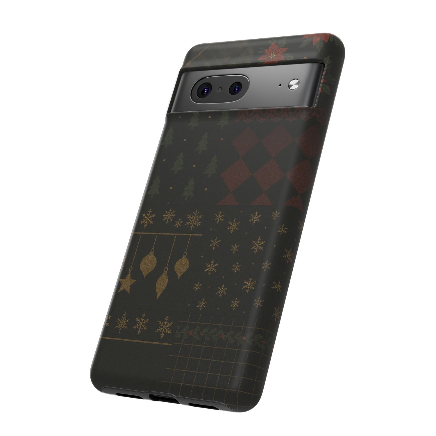 Black Luxury Phone Case for Christmas Festive Season - Tough design