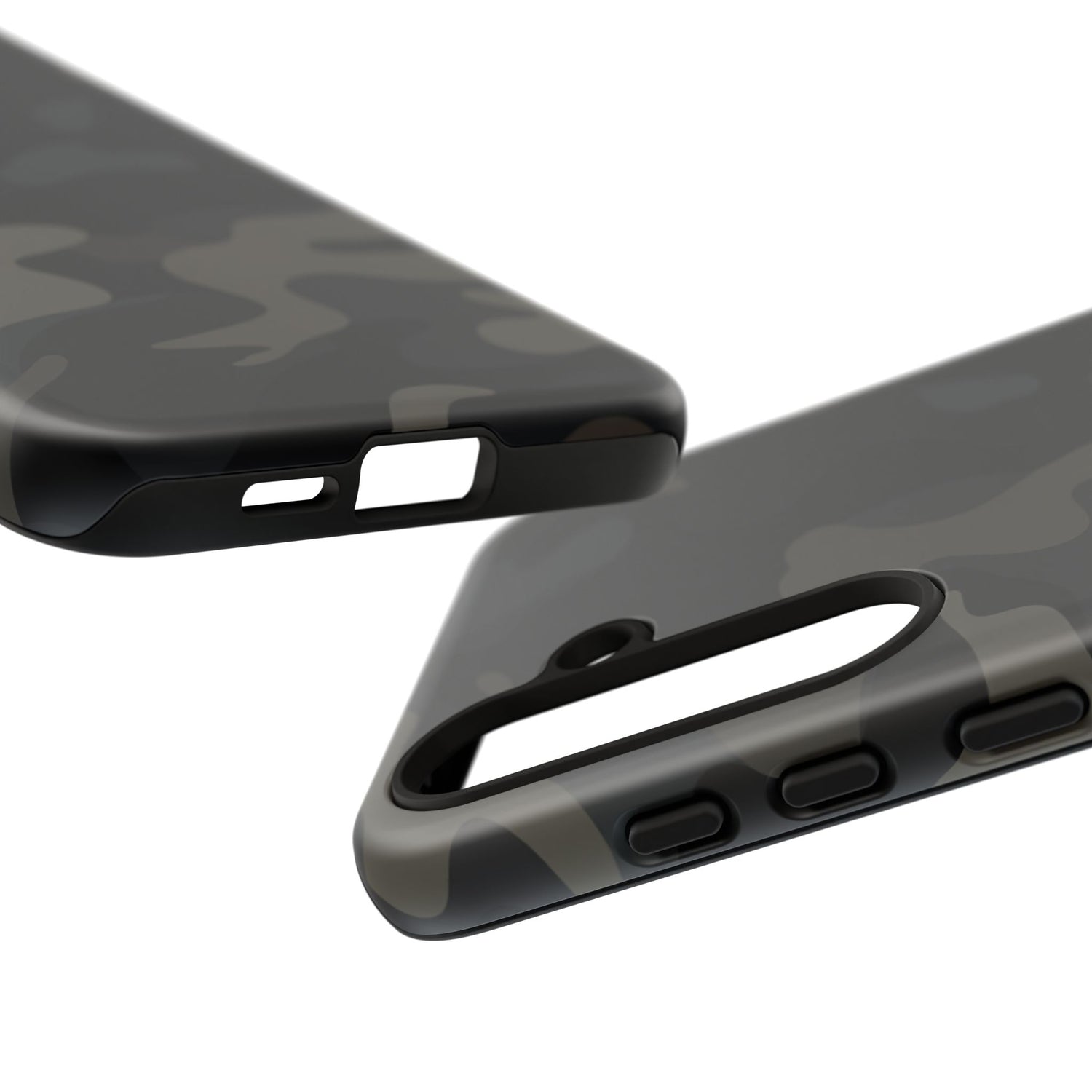 Black Camouflage Phone Case for iPhone, Samsung and Google Pixel