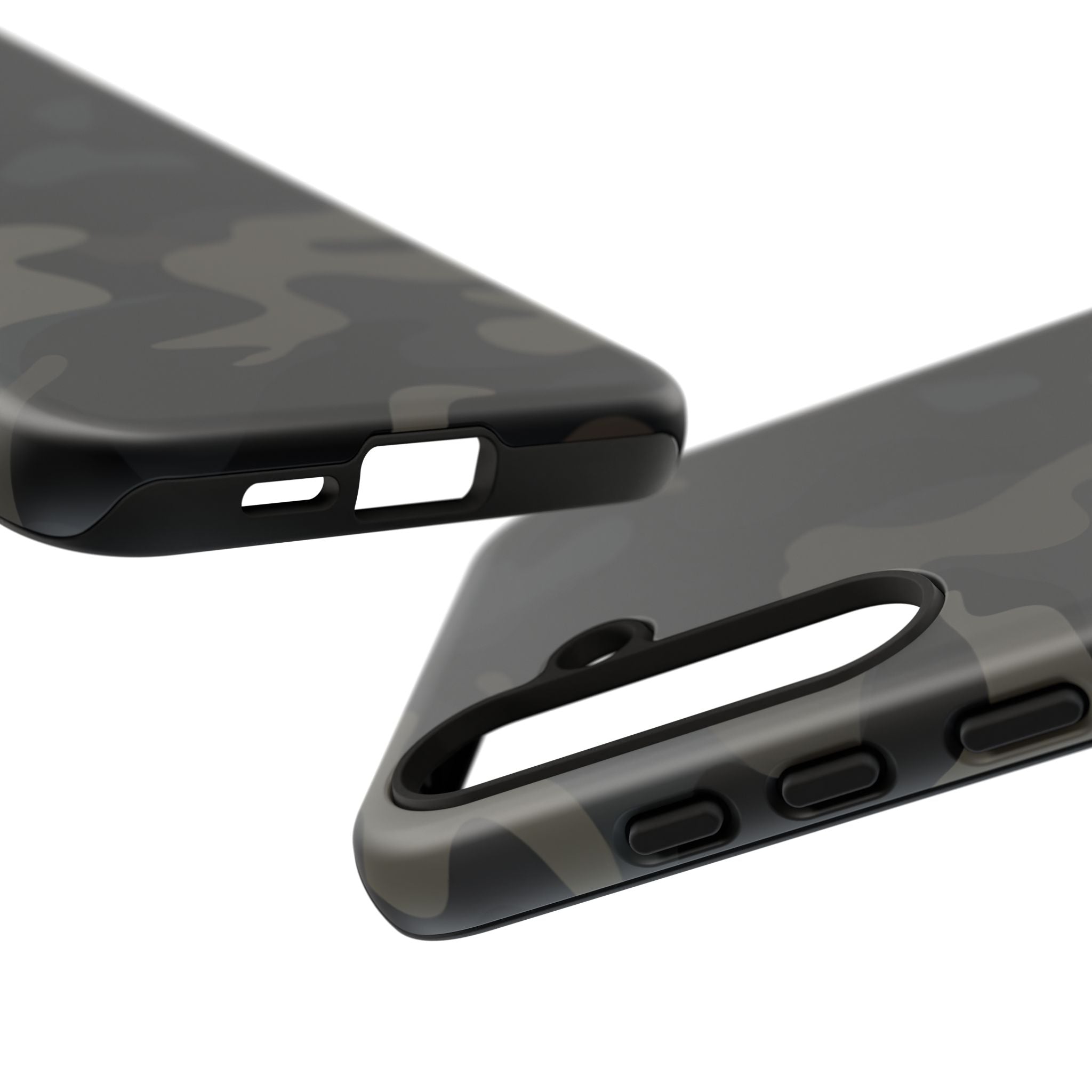 Black Camouflage Phone Case for iPhone, Samsung and Google Pixel