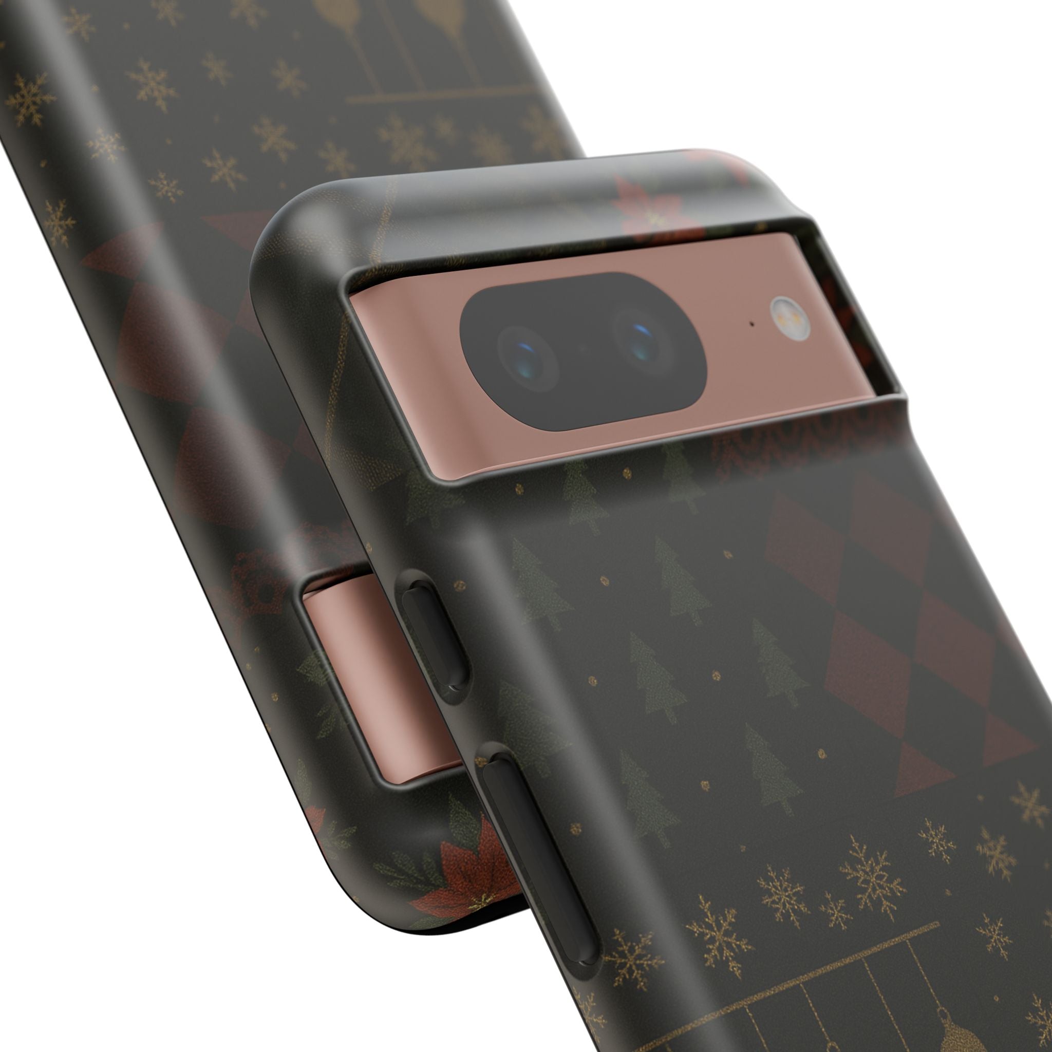 Black Luxury Phone Case for Christmas Festive Season - Tough design