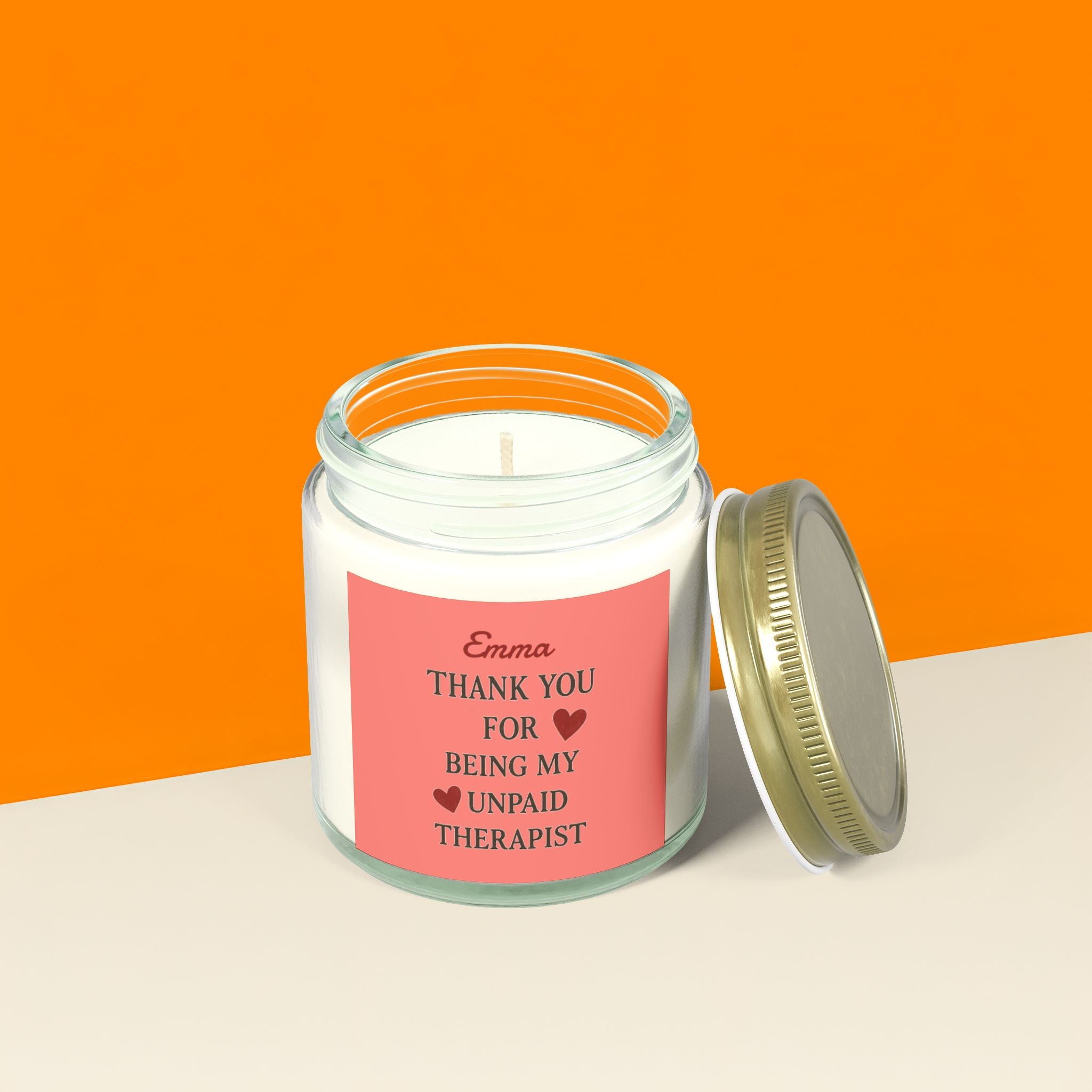 Friendship Scented Candle - Personalised Soy Wax Gift for Best Friends, Sisters & Moms