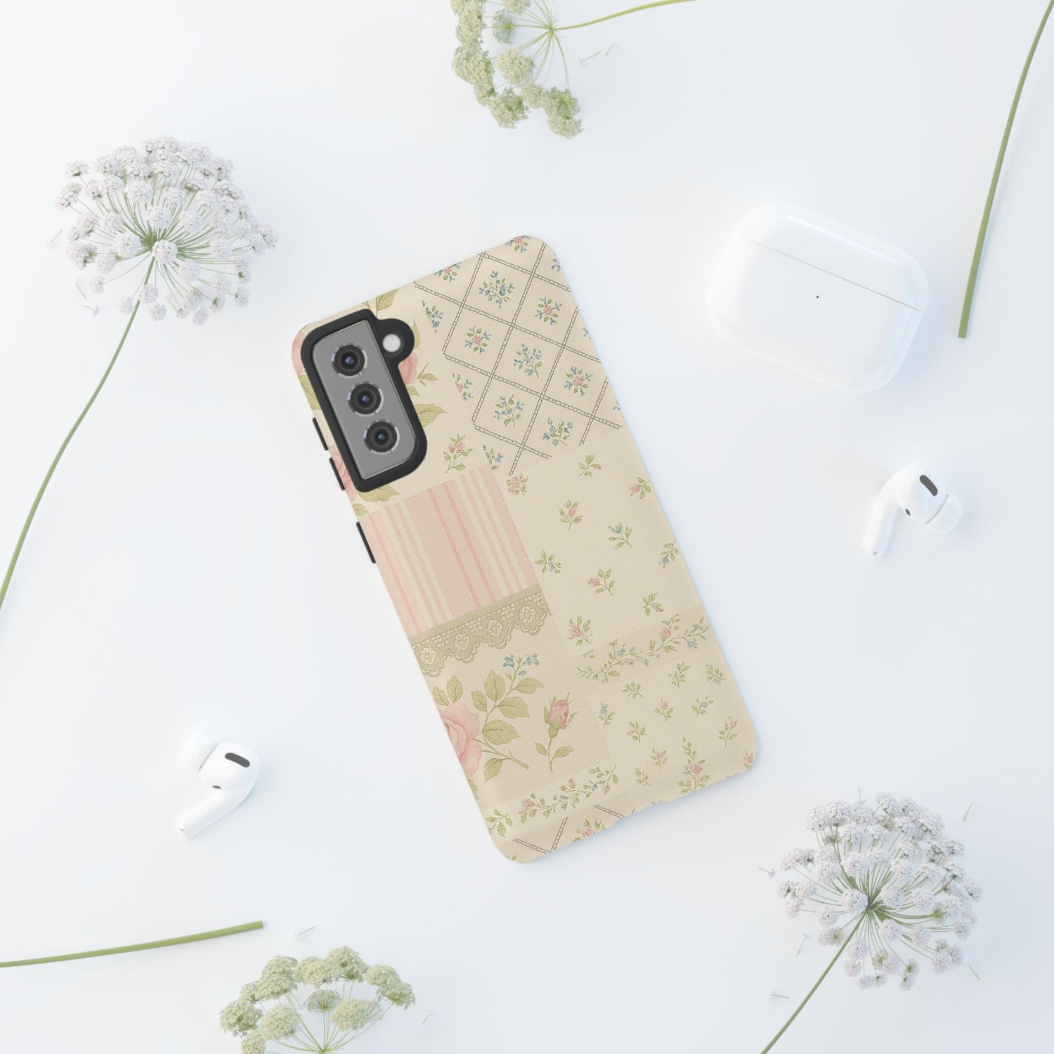 Floral Phone Case, Floral Tough Case, Protective Phone Case, Flower Case, Tough Phone Cover, Floral Tech Accessory