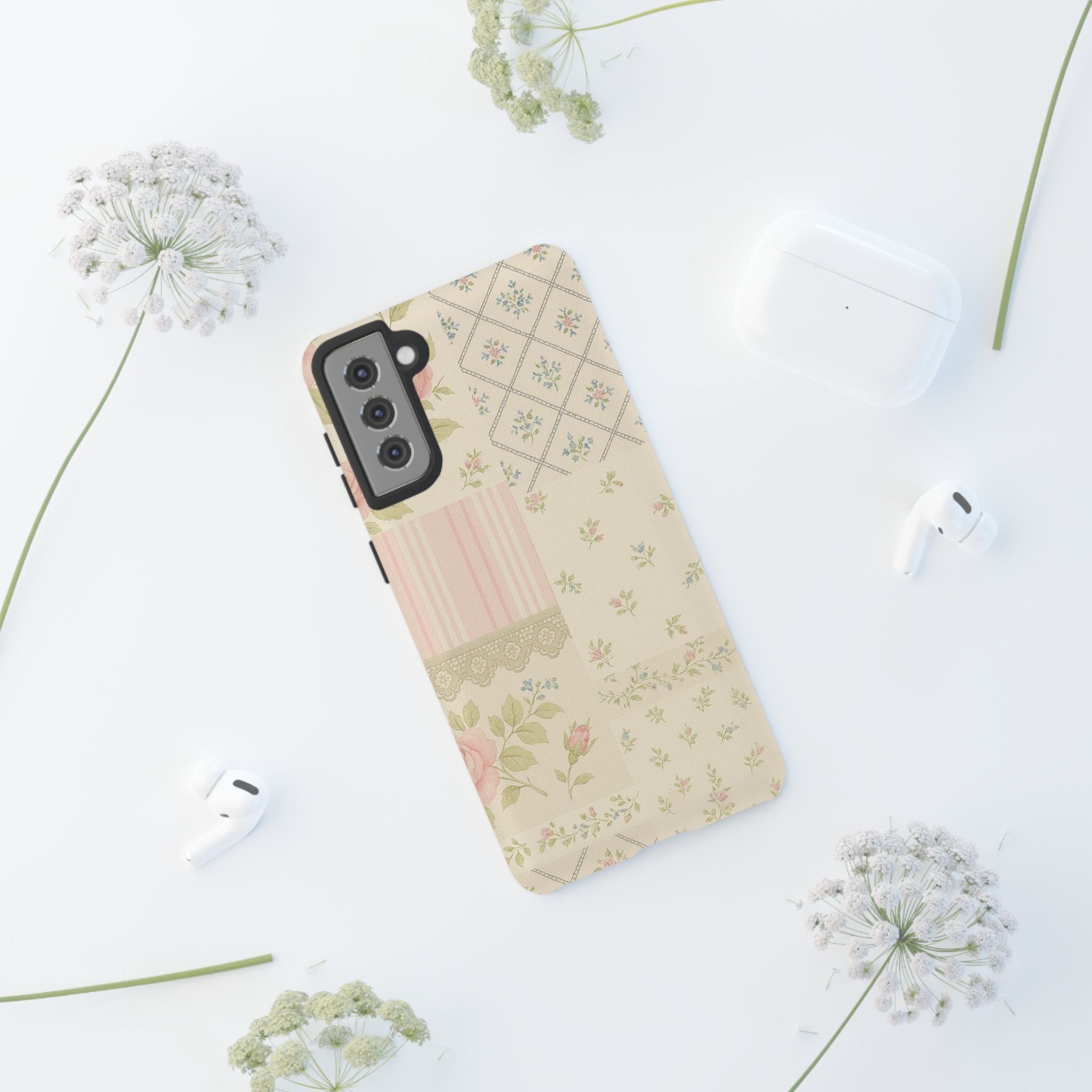 Floral Phone Case, Floral Tough Case, Protective Phone Case, Flower Case, Tough Phone Cover, Floral Tech Accessory