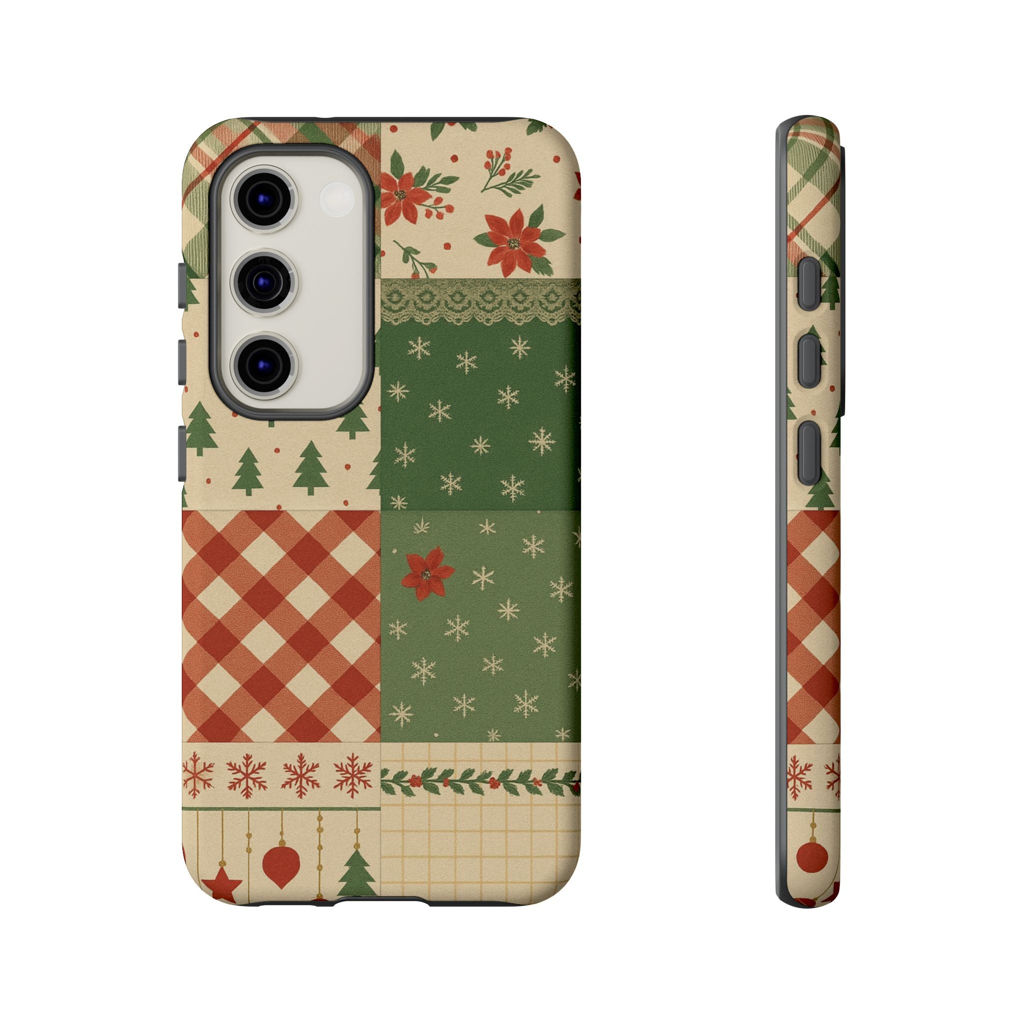 Festive Phone Cases, Luxury Black and Gold Design for Christmas Gift, Holiday Decor, Tough Case, Winter Celebration, Elegant iPhone Cover Samsung Galaxy S23 Matte