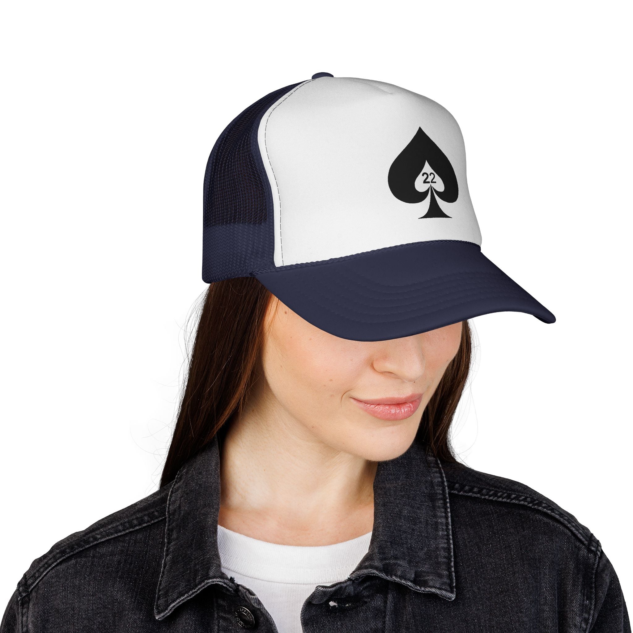 Ace of Spades Trucker Hat - Stylish Mesh Cap for Gamers, Outdoor Adventures & Festivals | Adjustable Snapback