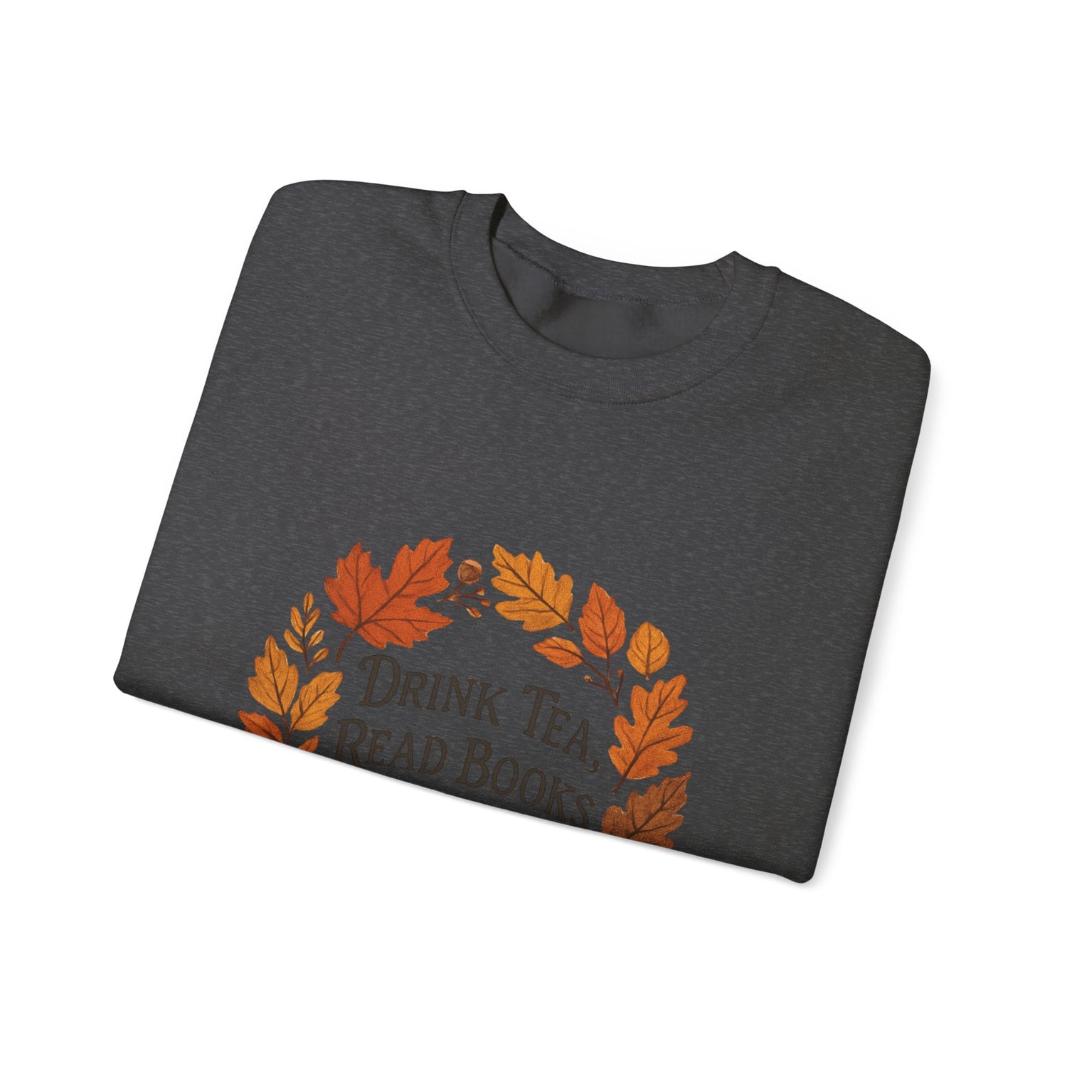 Cozy Book Lover Crewneck Sweatshirt - Fall Fashion Tea & Books Apparel | Gift for Readers