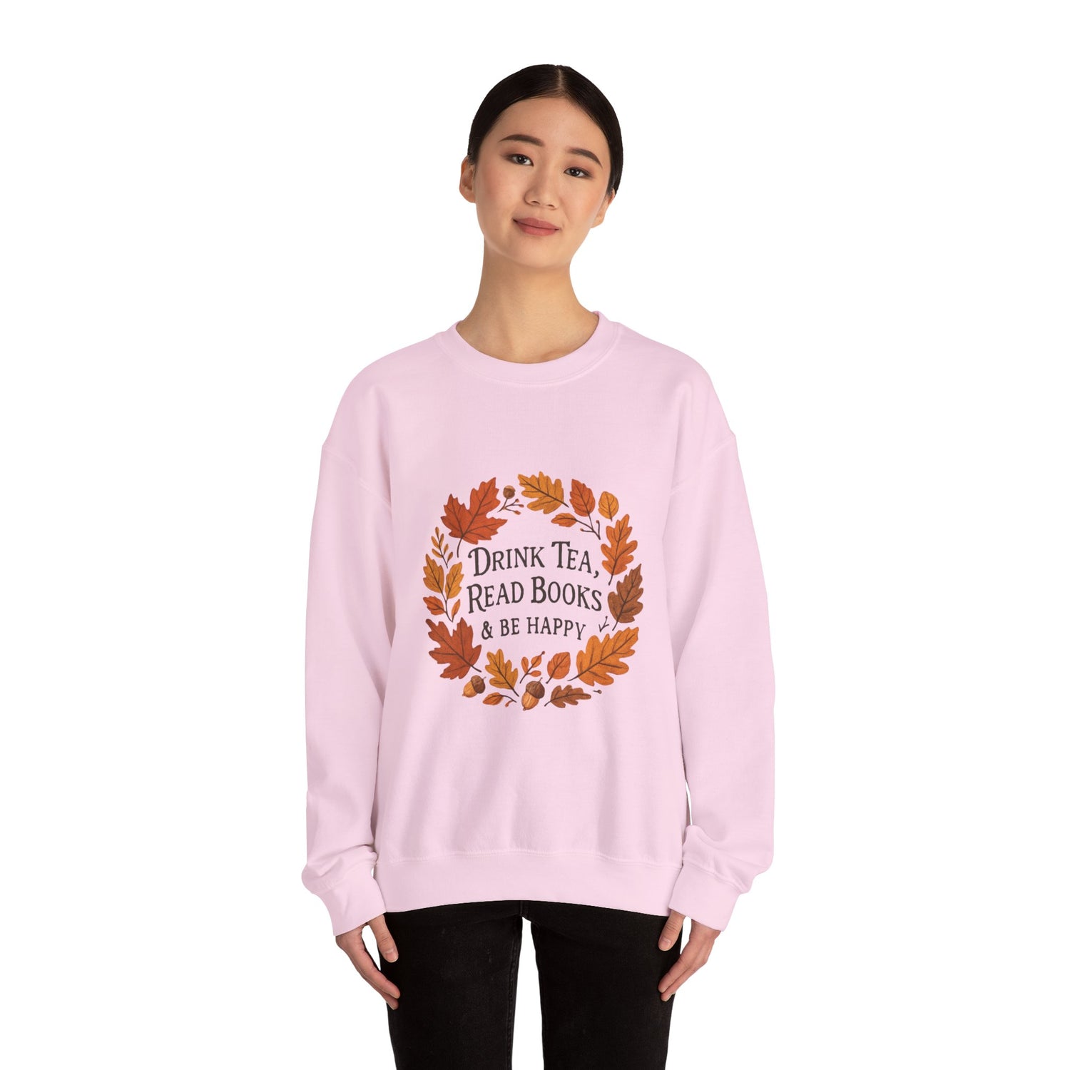 Cozy Book Lover Crewneck Sweatshirt - Fall Fashion Tea & Books Apparel | Gift for Readers