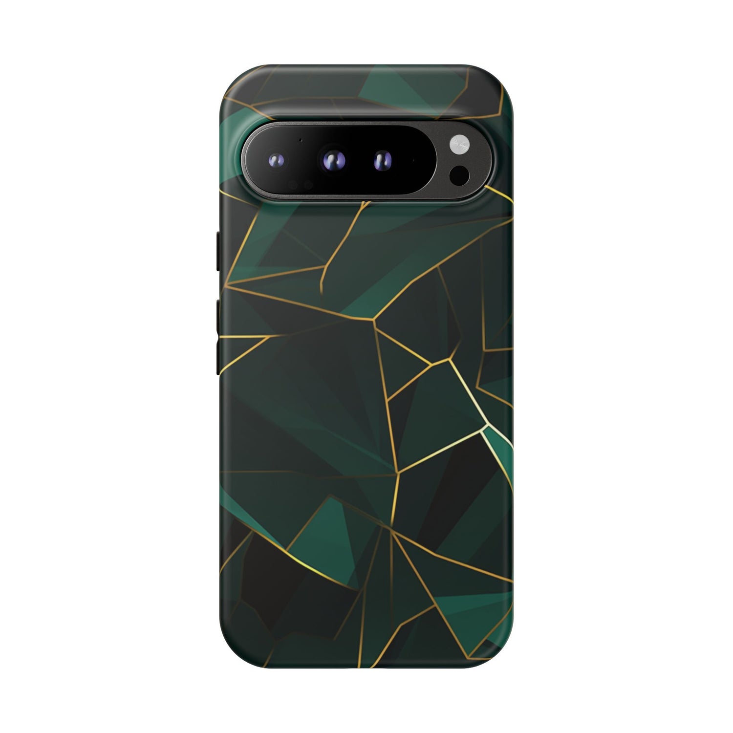 Emerald Veil - Geometric Luxe Phone Case Google Pixel 9 Pro XL Matte