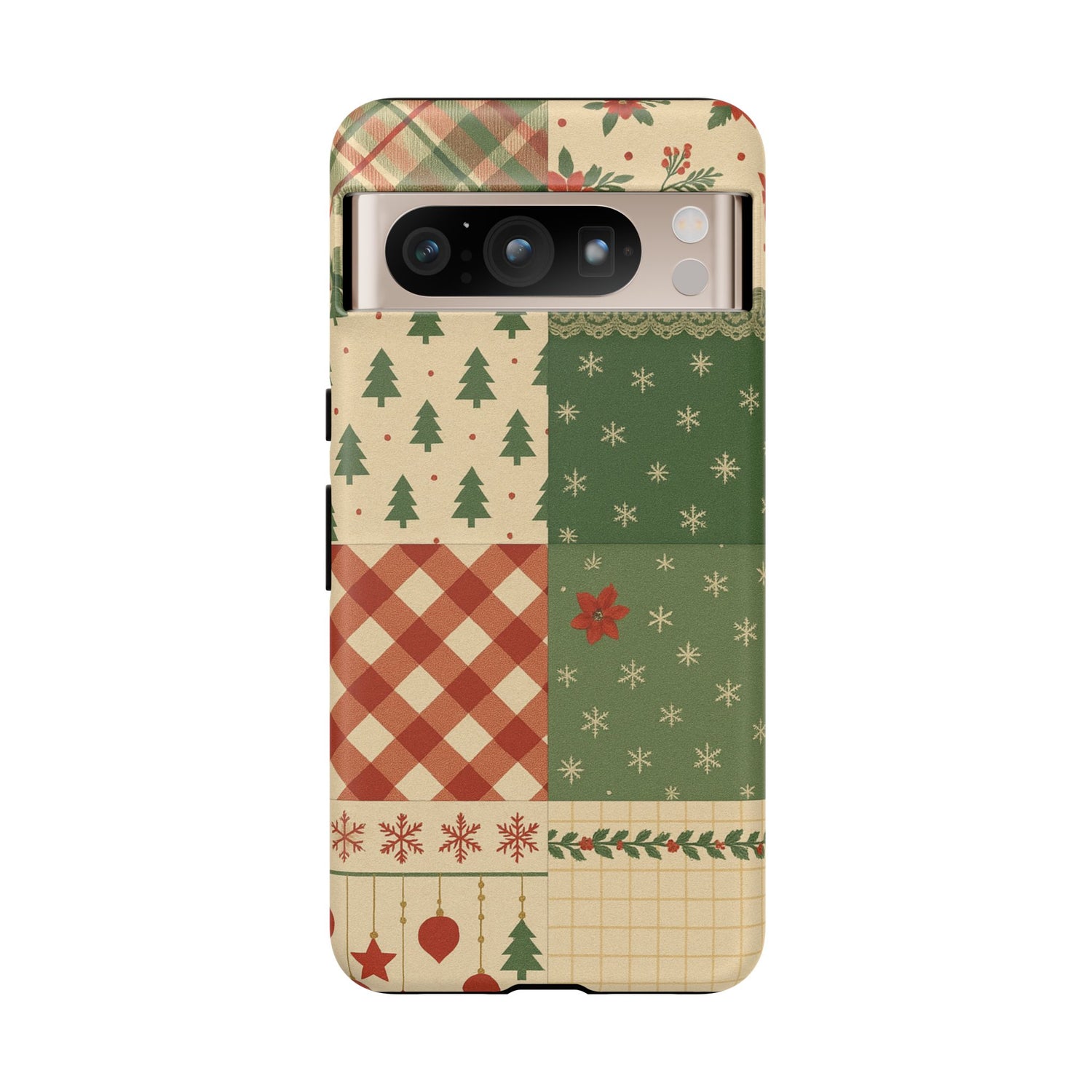 Festive Phone Cases, Luxury Black and Gold Design for Christmas Gift, Holiday Decor, Tough Case, Winter Celebration, Elegant iPhone Cover Google Pixel 8 Pro Matte