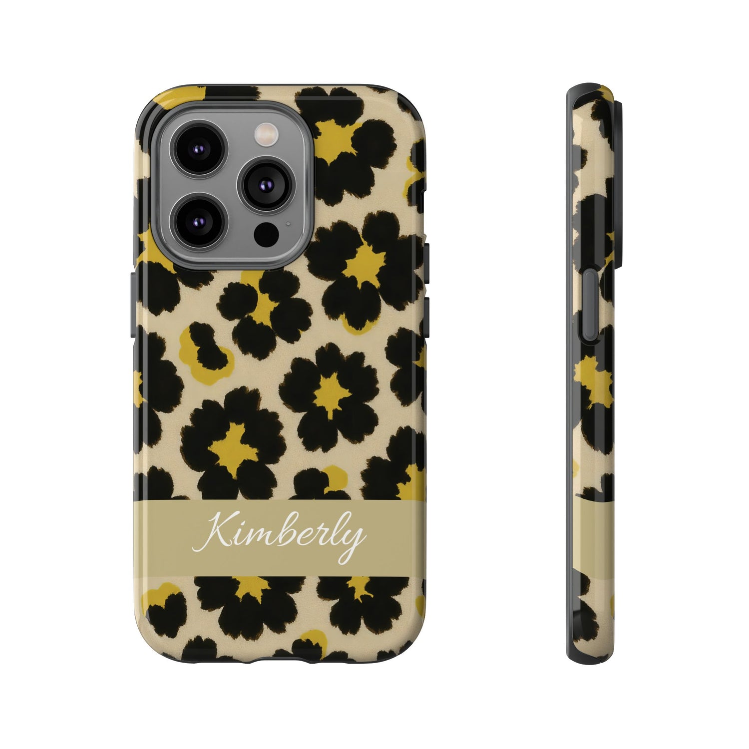 Neon Safari Bloom Phone Case - Tough Protective Cover for iPhone, Samsung & Google Pixel iPhone 14 Pro Glossy