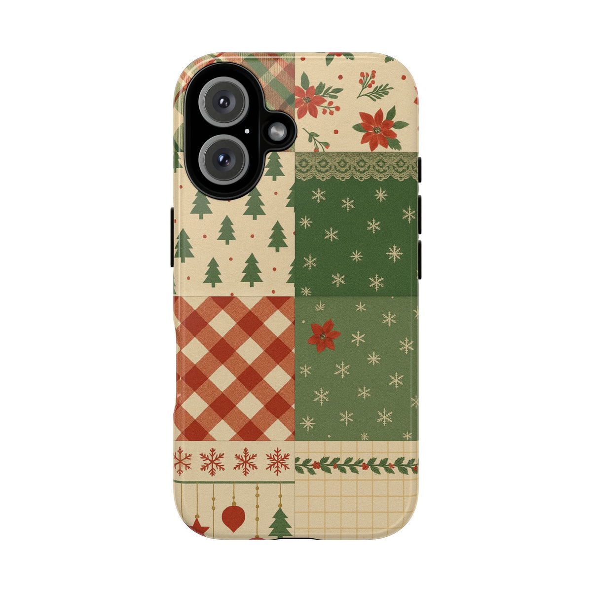 Festive Phone Cases, Luxury Black and Gold Design for Christmas Gift, Holiday Decor, Tough Case, Winter Celebration, Elegant iPhone Cover iPhone 16 Glossy