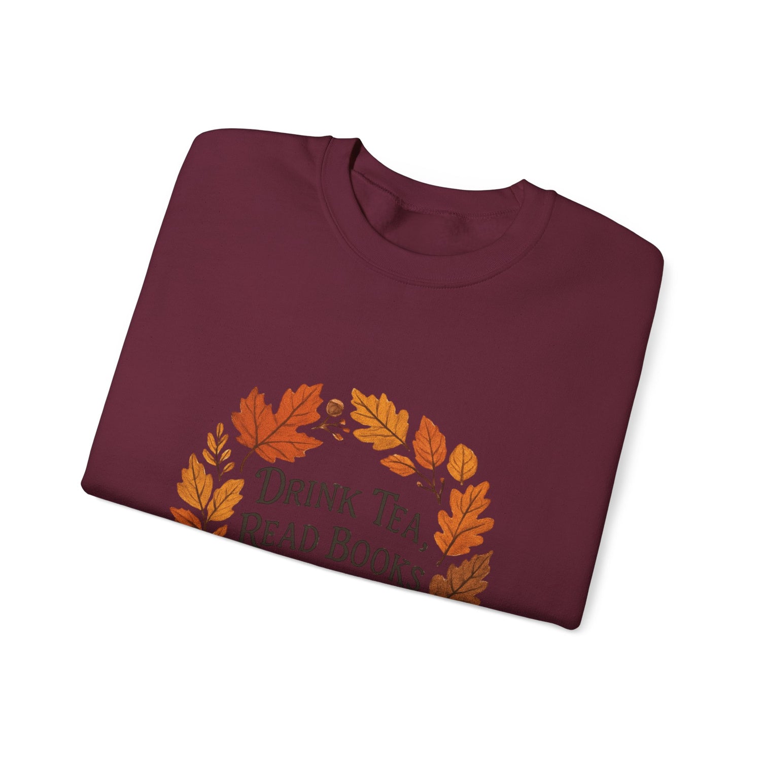 Cozy Book Lover Crewneck Sweatshirt - Fall Fashion Tea & Books Apparel | Gift for Readers