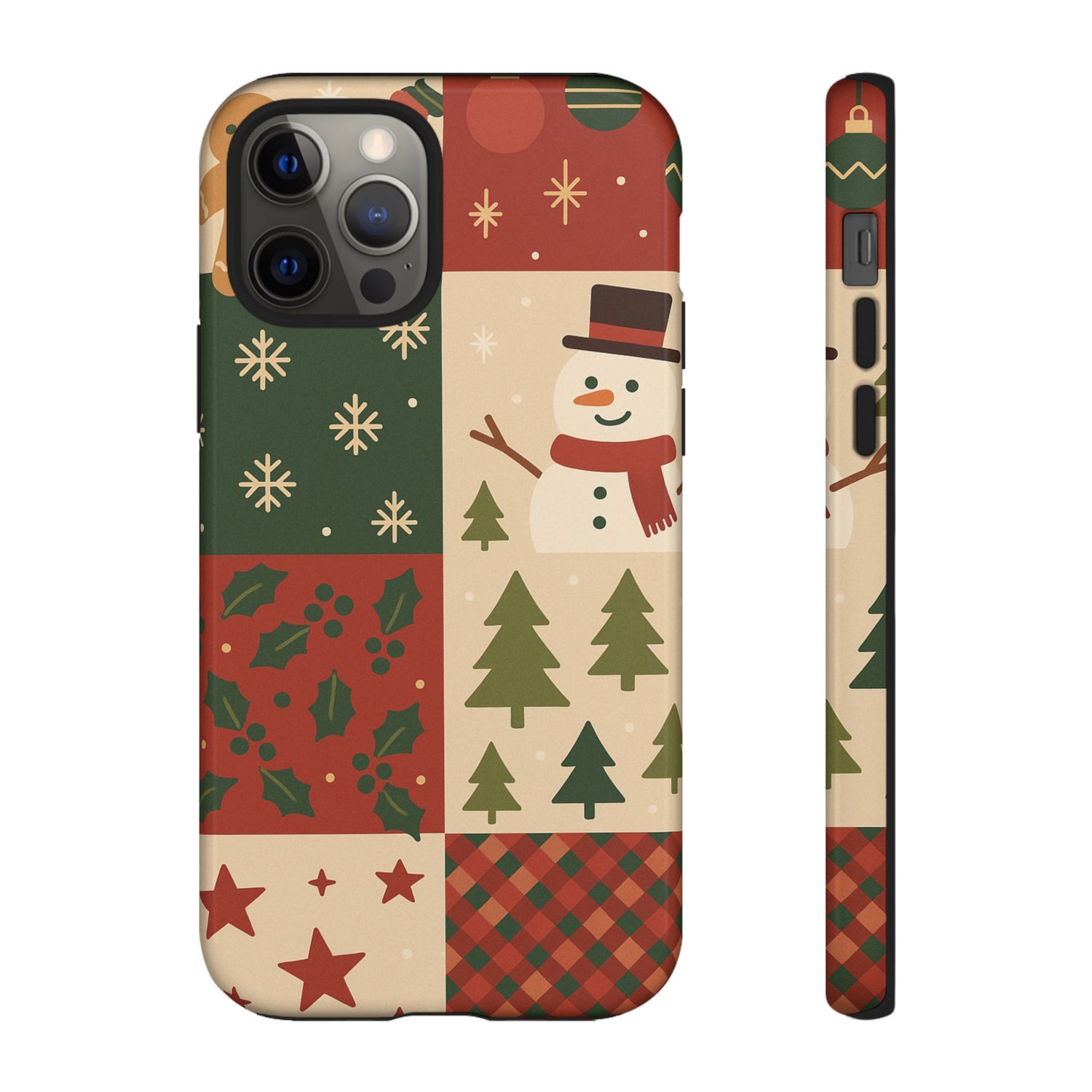 Festive Phone Case - Holiday Cheer, Christmas Gift, Winter Decor, Cute Cell Phone Cover, Seasonal Accessory, Unique Present iPhone 12 Pro Glossy
