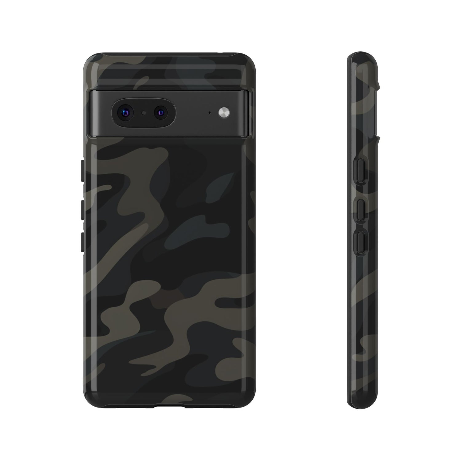 Black Camouflage Phone Case for iPhone, Samsung and Google Pixel Google Pixel 7 Glossy