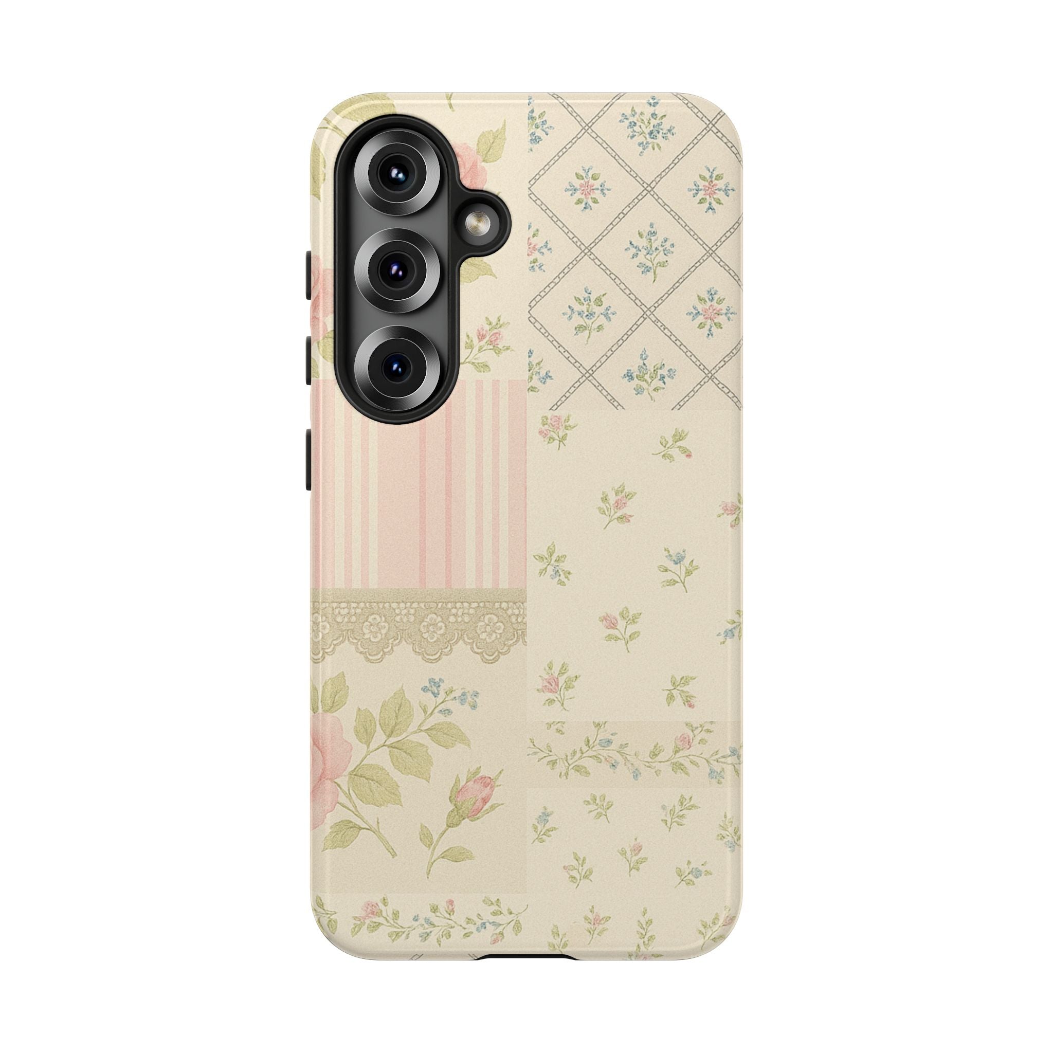 Floral Phone Case, Floral Tough Case, Protective Phone Case, Flower Case, Tough Phone Cover, Floral Tech Accessory Samsung Galaxy S25 Glossy