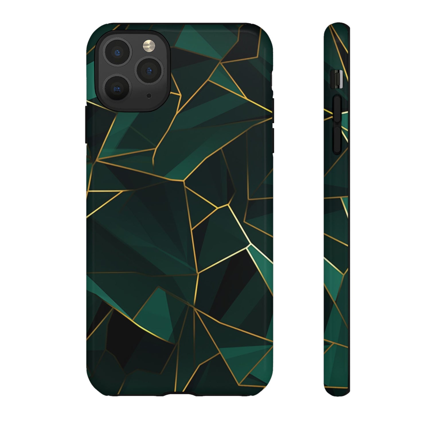 Emerald Veil - Geometric Luxe Phone Case iPhone 11 Pro Max Glossy