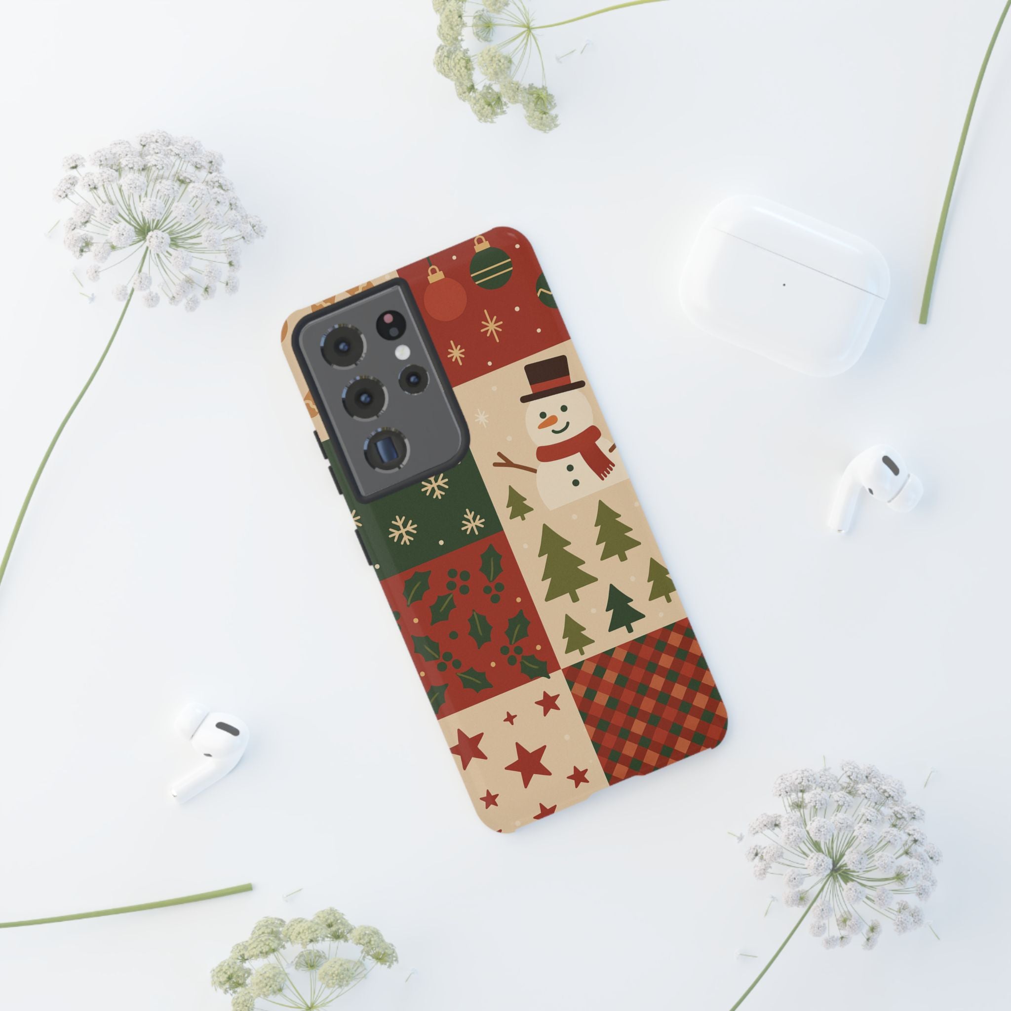 Festive Phone Case - Holiday Cheer, Christmas Gift, Winter Decor, Cute Cell Phone Cover, Seasonal Accessory, Unique Present
