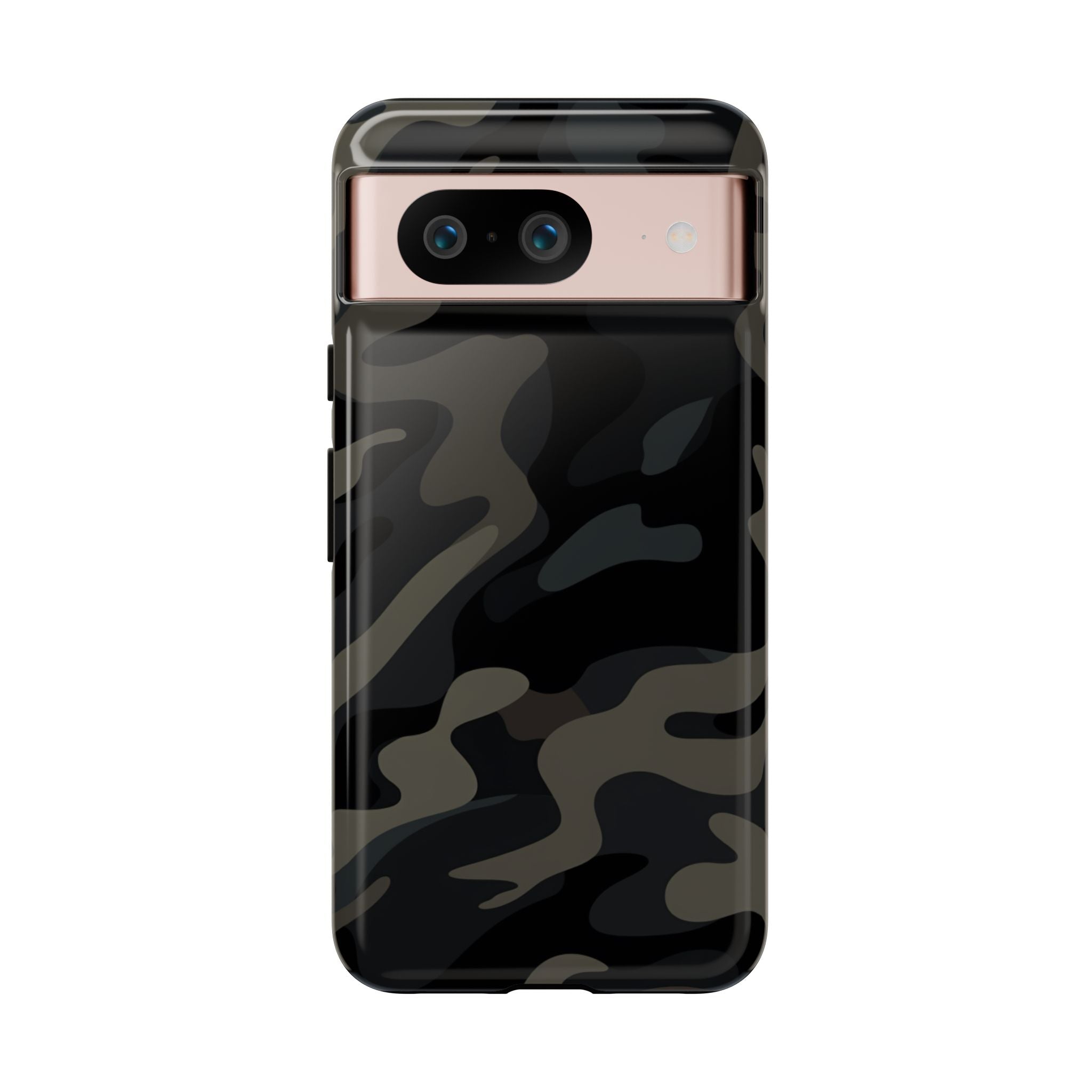 Black Camouflage Phone Case for iPhone, Samsung and Google Pixel Google Pixel 8 Glossy