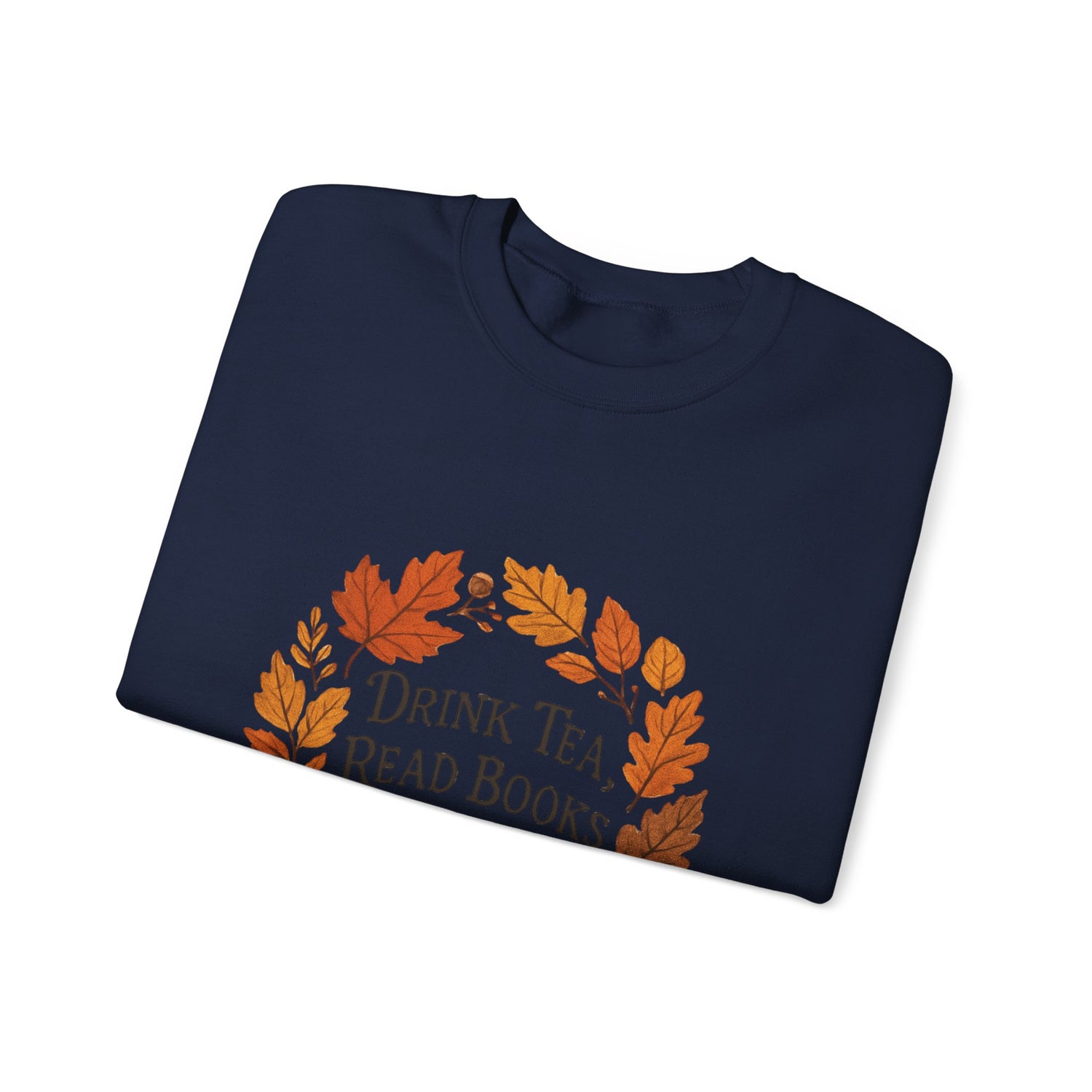 Cozy Book Lover Crewneck Sweatshirt - Fall Fashion Tea & Books Apparel | Gift for Readers