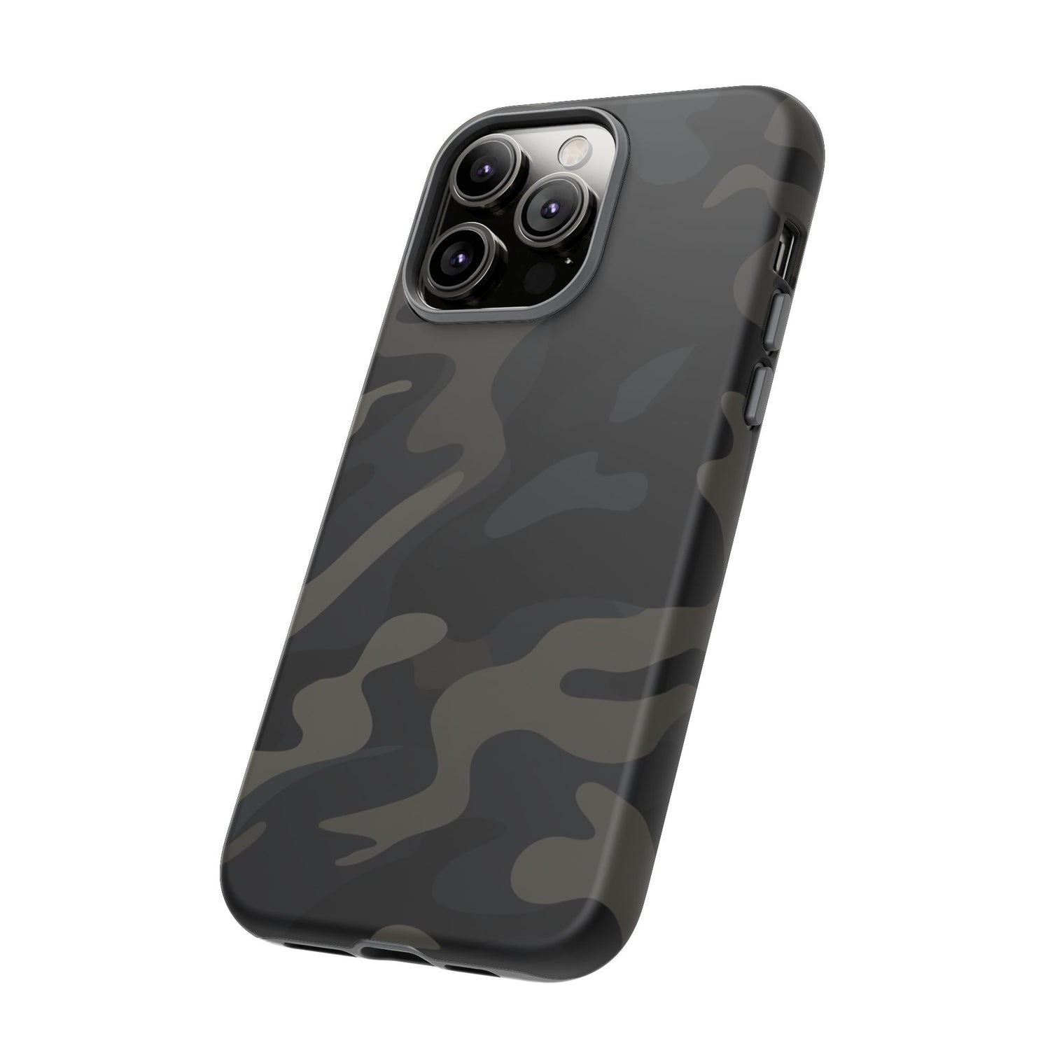 Black Camouflage Phone Case for iPhone, Samsung and Google Pixel