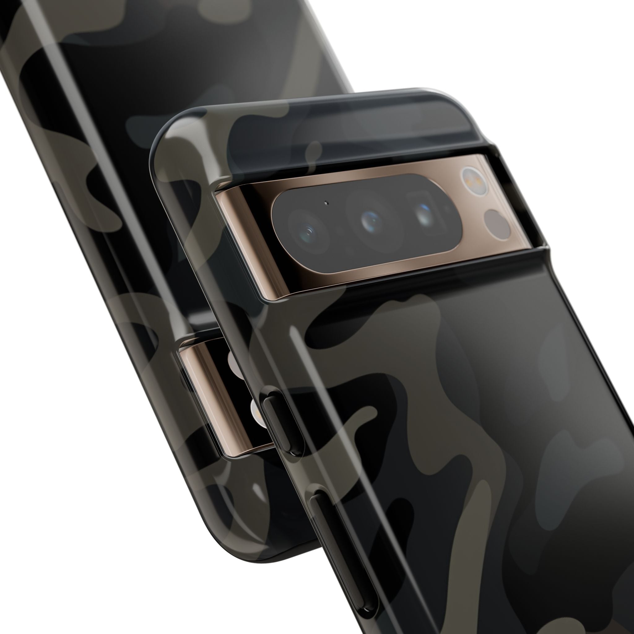 Black Camouflage Phone Case for iPhone, Samsung and Google Pixel
