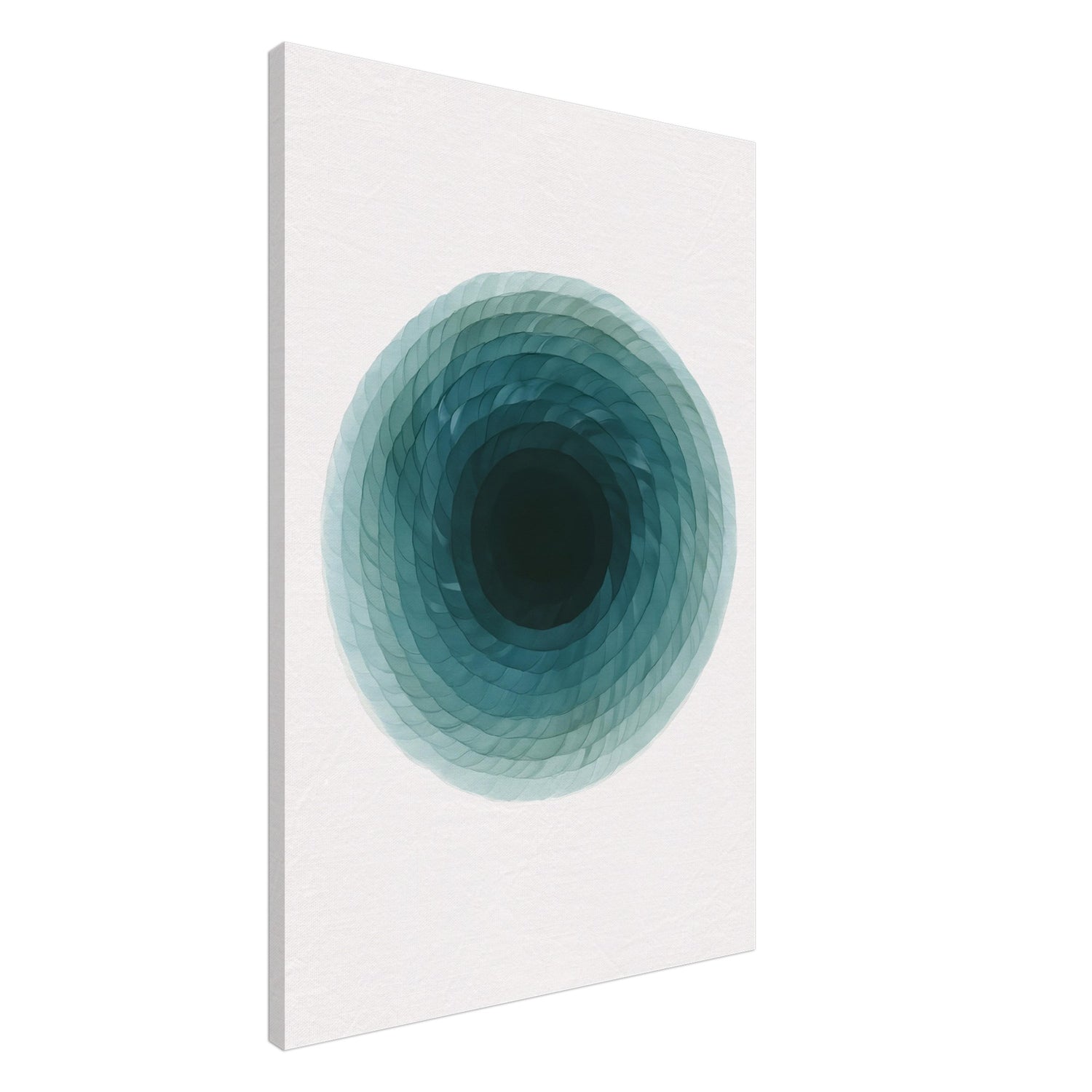 Deep Tranquility Canvas – Abstract Watercolor Spiral Art Print - Slim Canvas - Wall Art 60x90 cm 24x36″