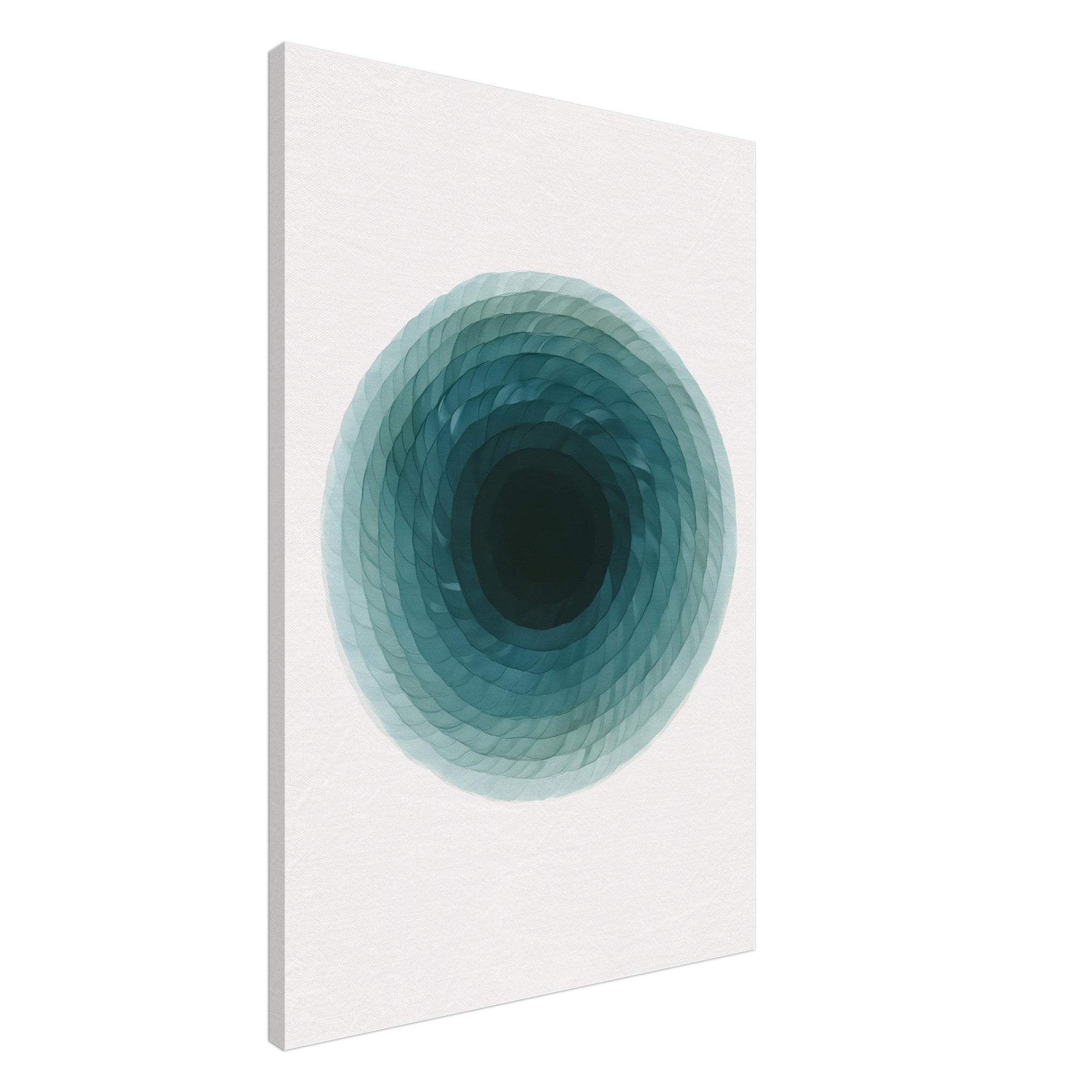 Deep Tranquility Canvas – Abstract Watercolor Spiral Art Print - Slim Canvas - Wall Art 60x90 cm 24x36″