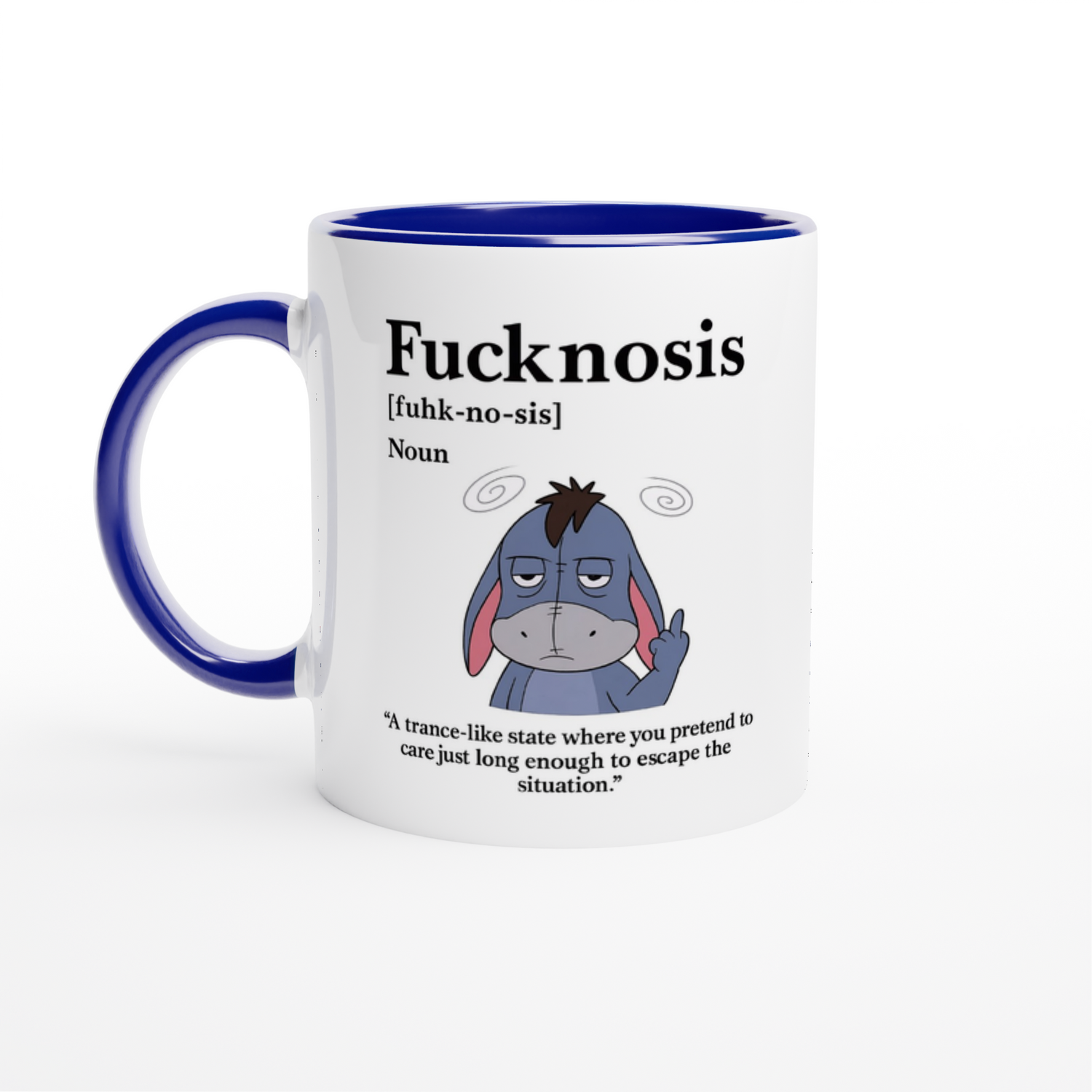 Funny F*cknosis Mug – Sarcastic Definition Coffee Cup with Dog, Cat, Bear, or Horse Design – 11oz Ceramic Humor Gift
