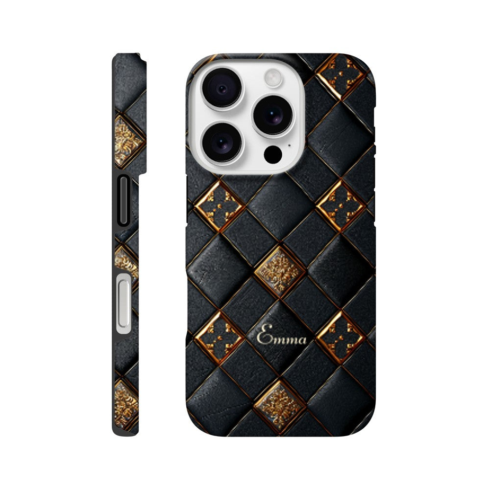 Personalized iPhone 16 and 15 Pro Max Cover,Luxury Checkers Pattern Tough Case,Custom Design,iPhone 16,15,14,13,12,11 iPhone 16 Pro