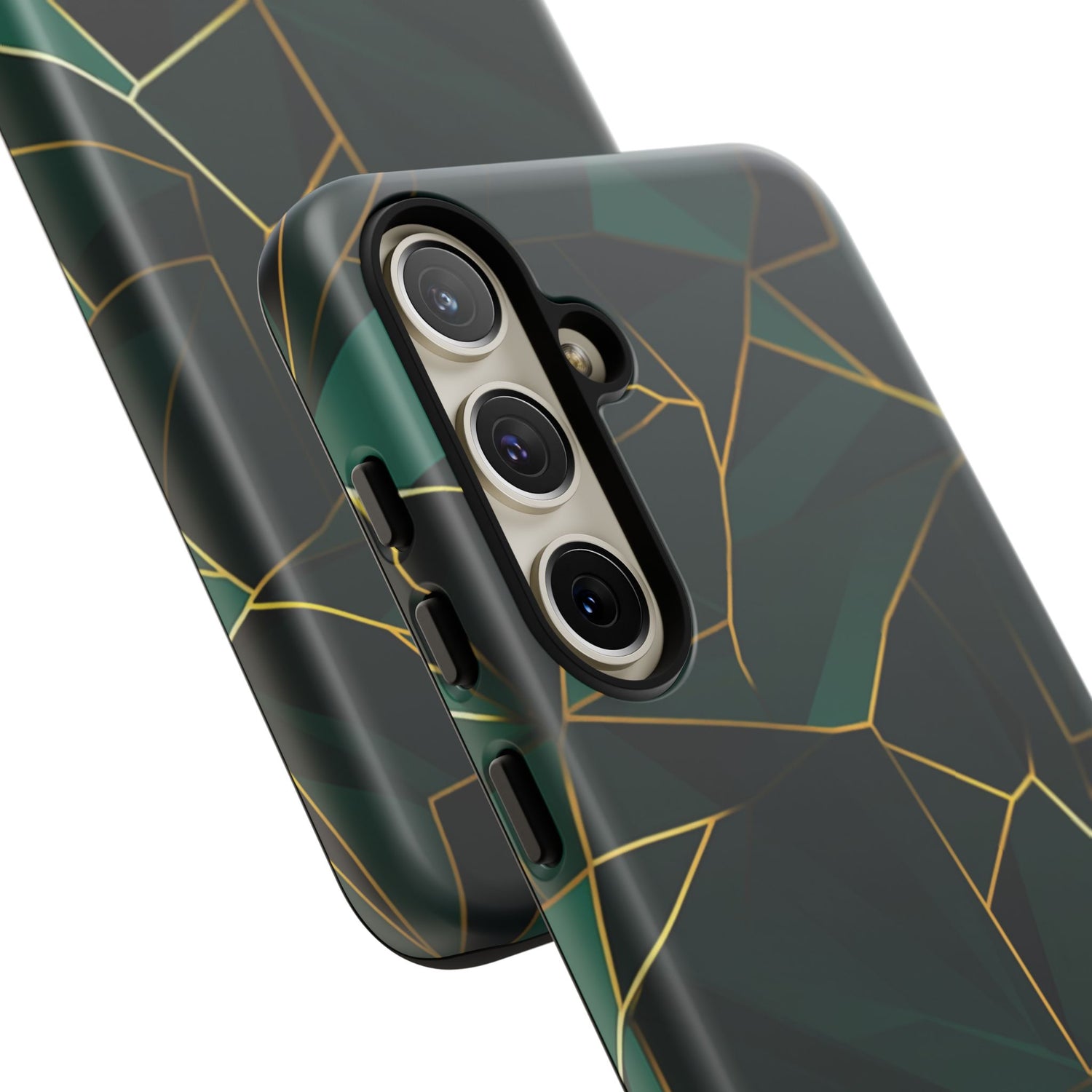 Emerald Veil - Geometric Luxe Phone Case