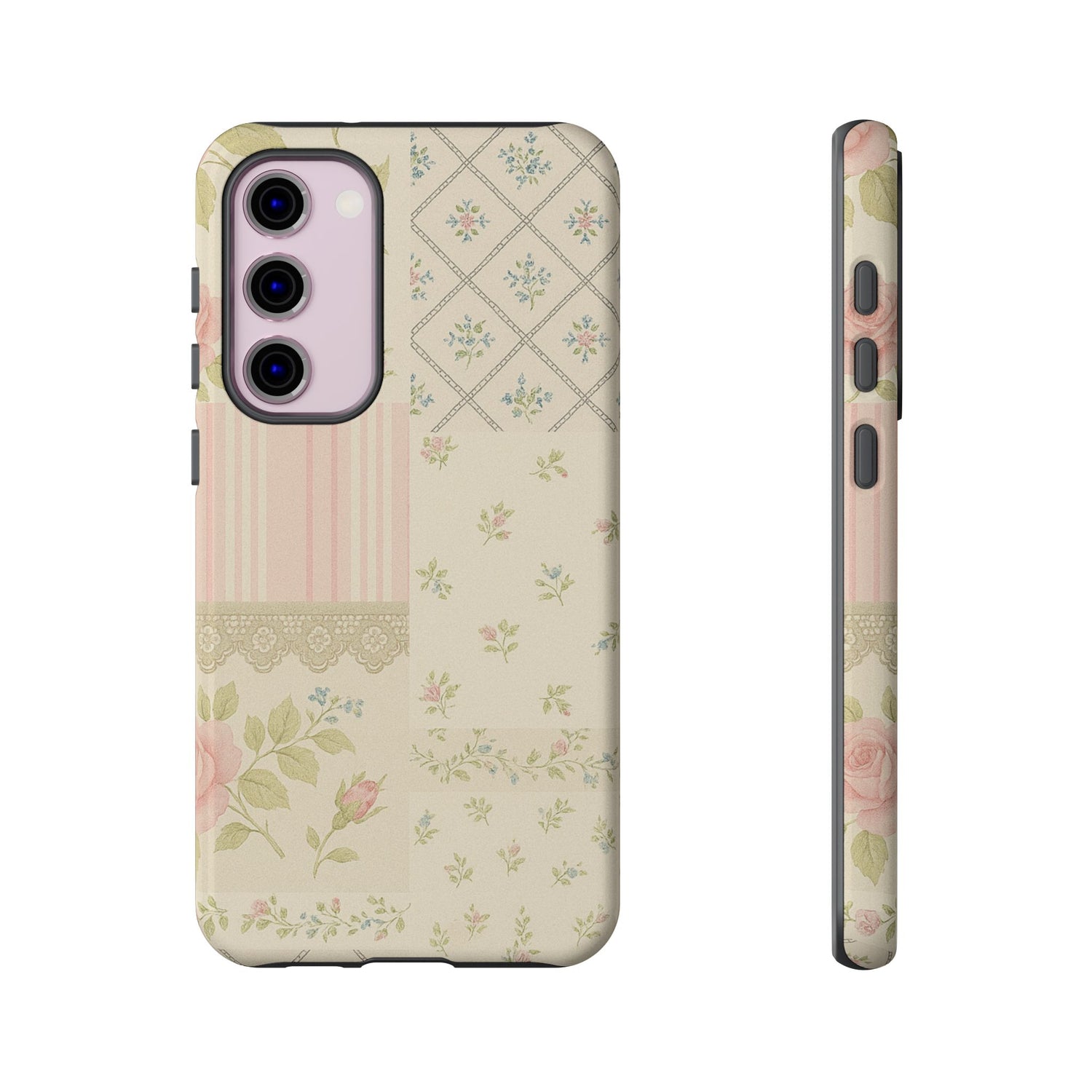 Floral Phone Case, Floral Tough Case, Protective Phone Case, Flower Case, Tough Phone Cover, Floral Tech Accessory Samsung Galaxy S23 Plus Glossy