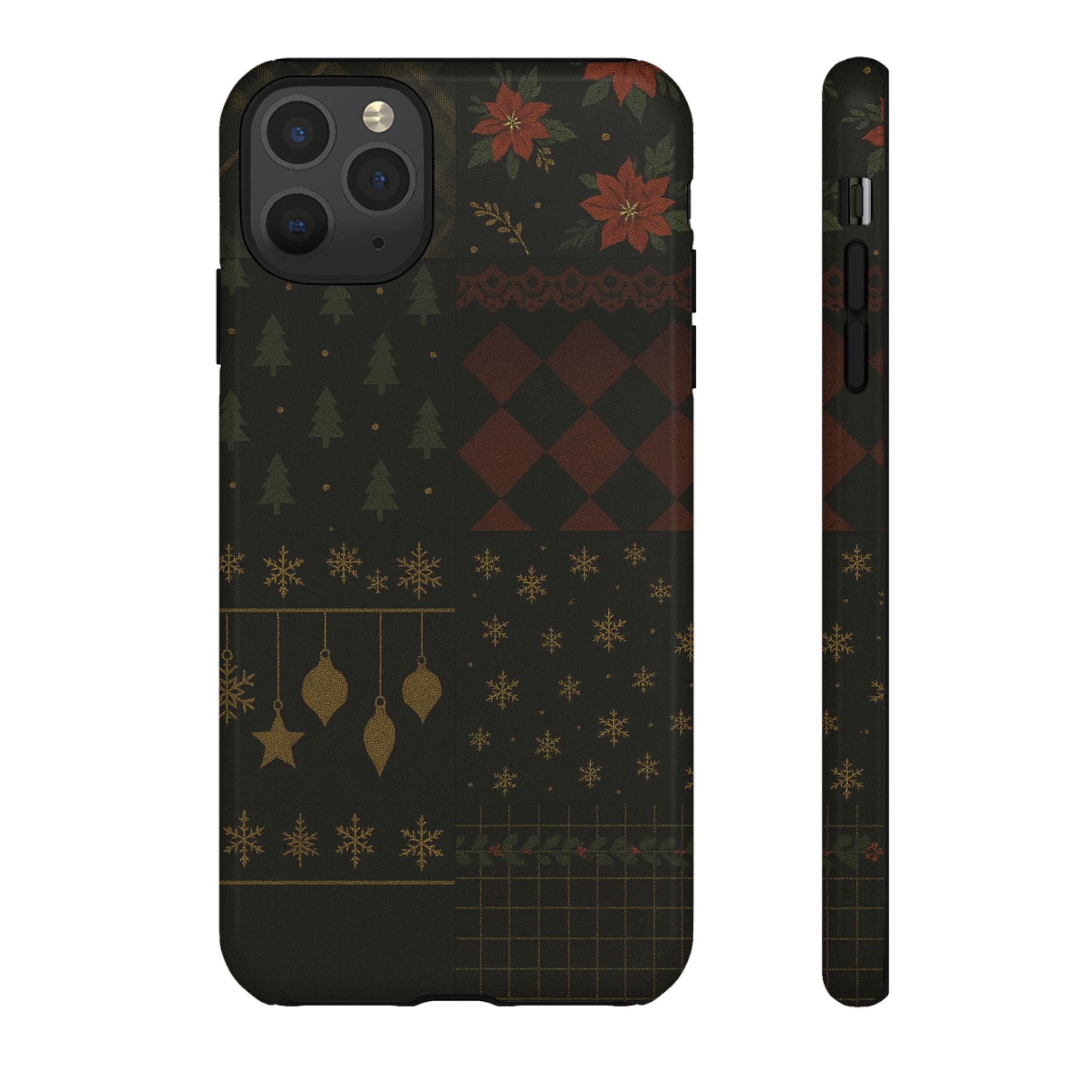 Black Luxury Phone Case for Christmas Festive Season - Tough design iPhone 11 Pro Max Glossy