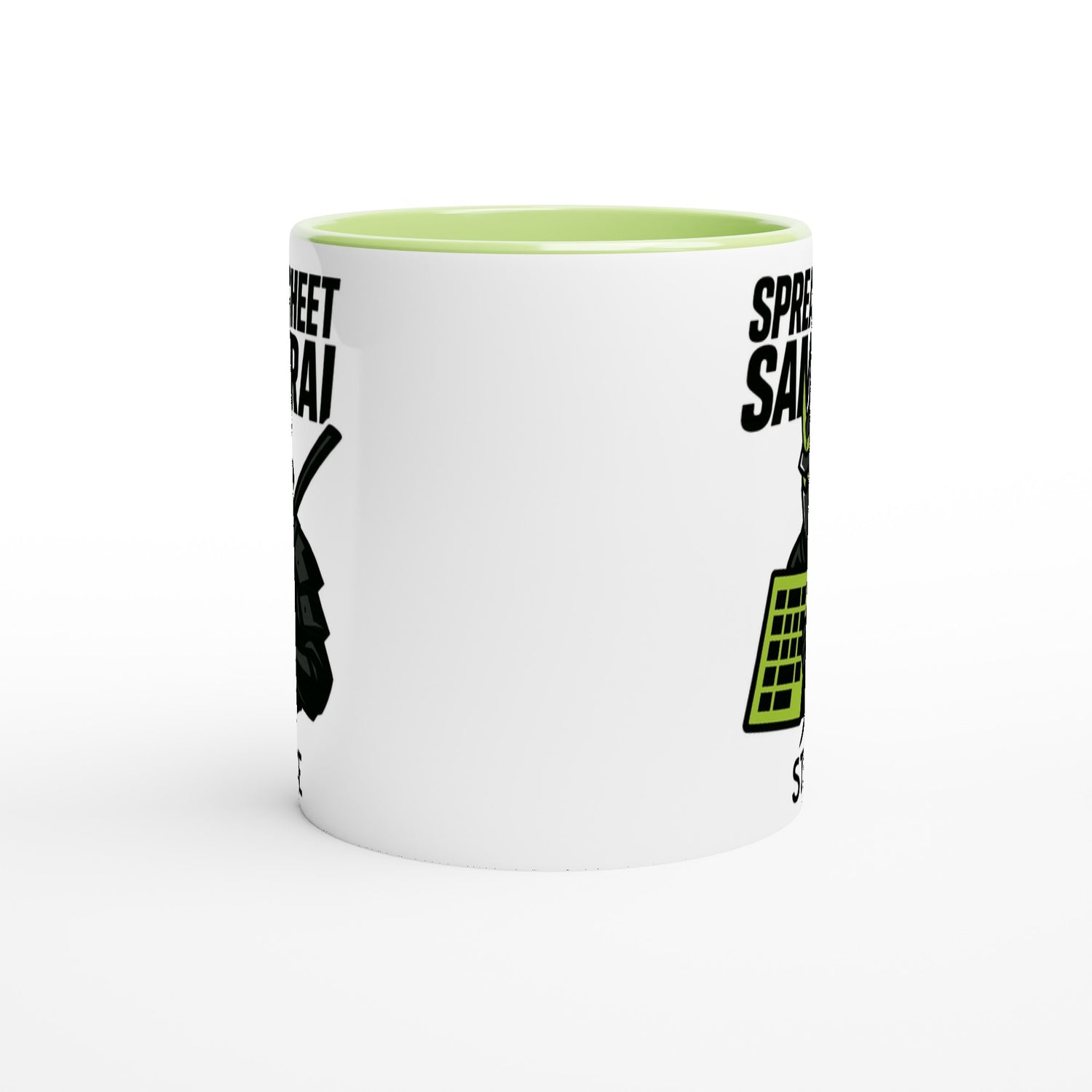 Spreadsheet Samurai Mug – Funny Office Coffee Cup | 11oz Gift for Excel Nerds, Data Analysts & Accountants | Geeky Productivity Humor