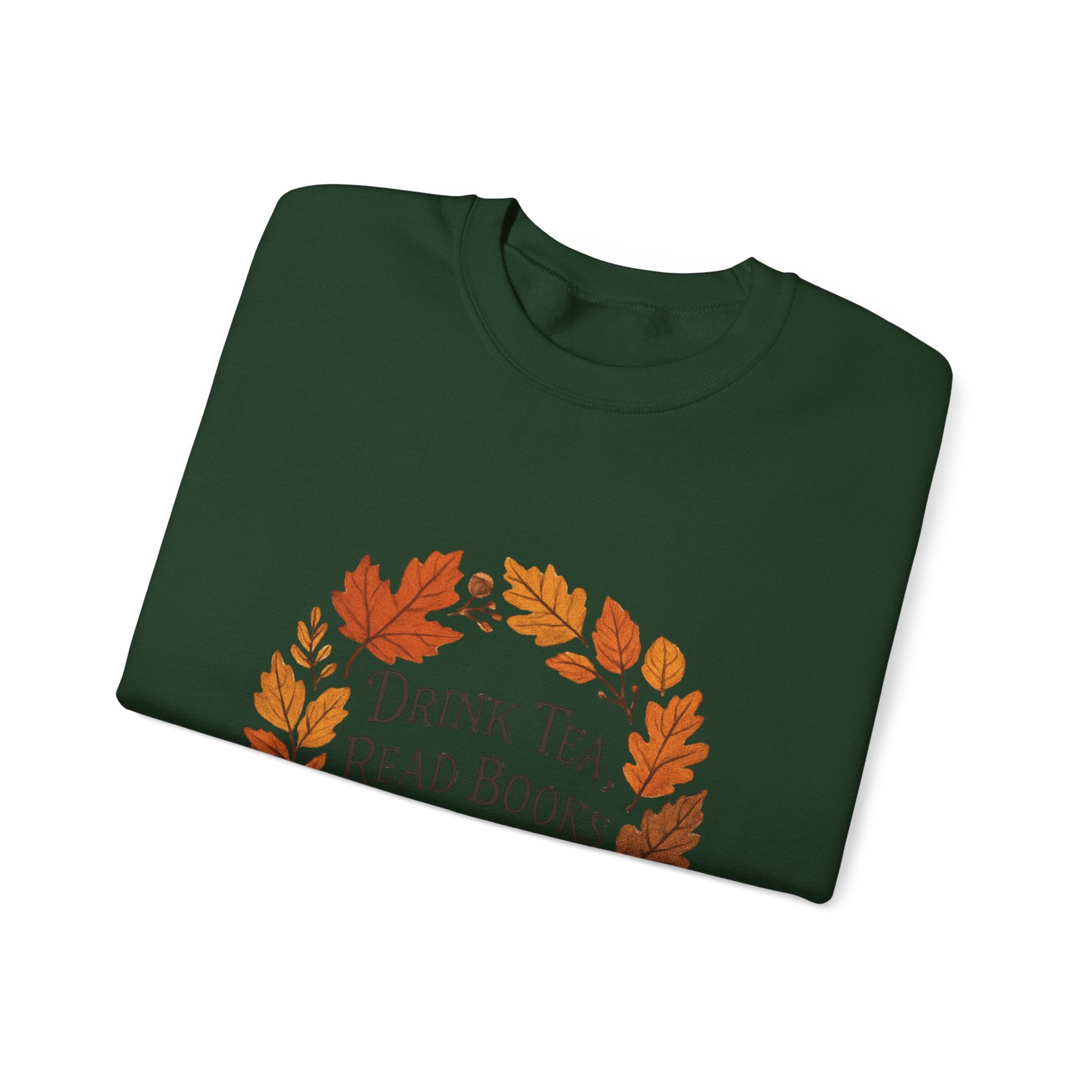 Cozy Book Lover Crewneck Sweatshirt - Fall Fashion Tea & Books Apparel | Gift for Readers