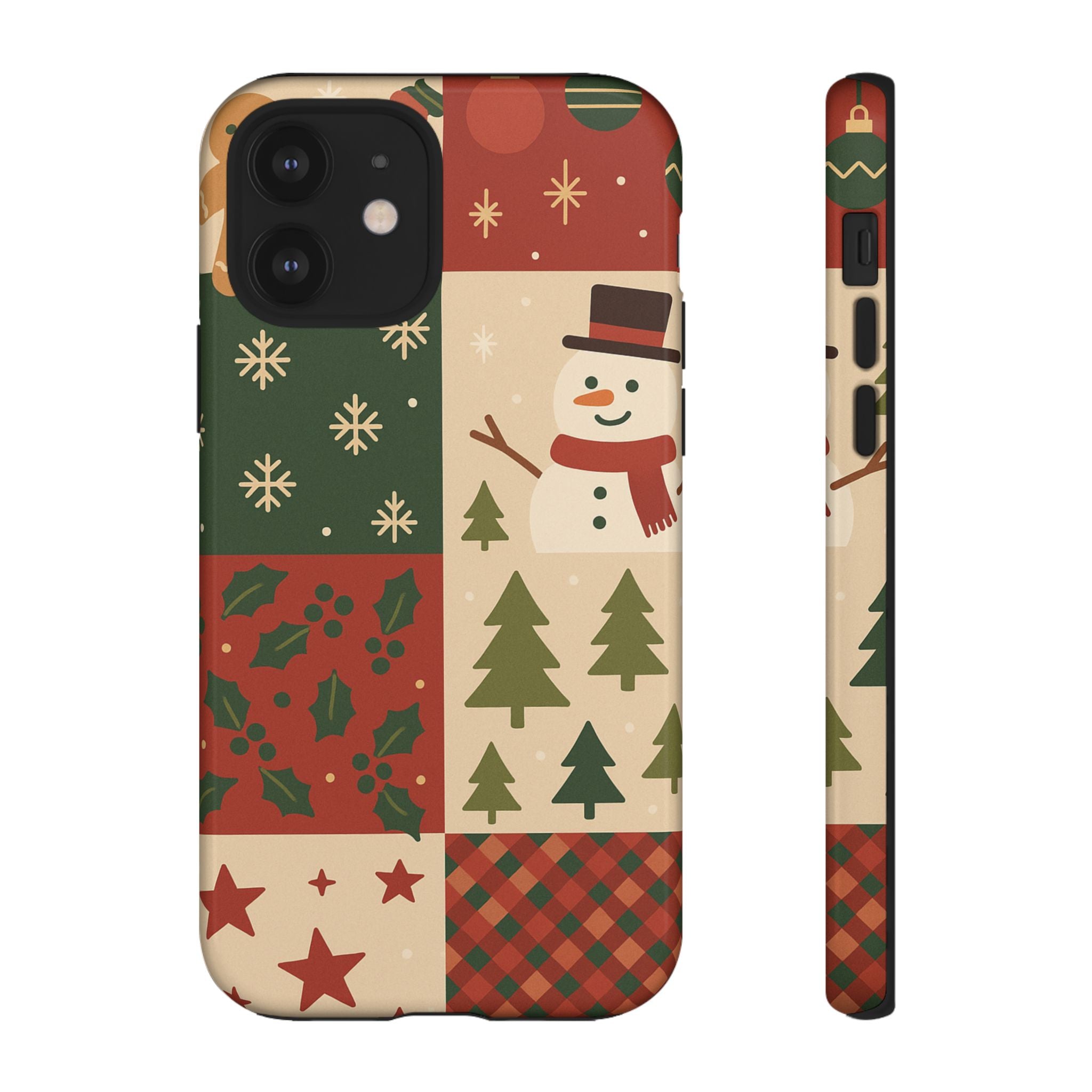 Festive Phone Case - Holiday Cheer, Christmas Gift, Winter Decor, Cute Cell Phone Cover, Seasonal Accessory, Unique Present iPhone 12 Glossy