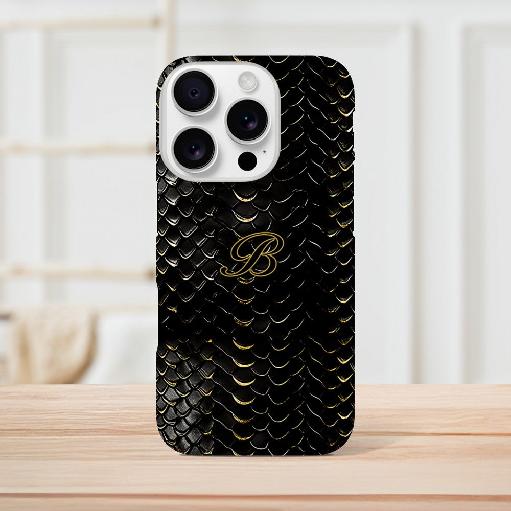 Luxury Dragon Scale Phone Case - iPhone 16, 15 Pro, Samsung S23 | Golden 3D Design iPhone 16 Pro