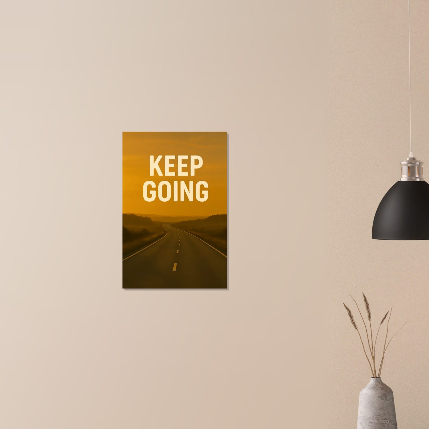 Keep Going Motivational Poster - Inspiring Wall Art - Positive Quotes Decor - Art Print 40x60 cm 16x24″